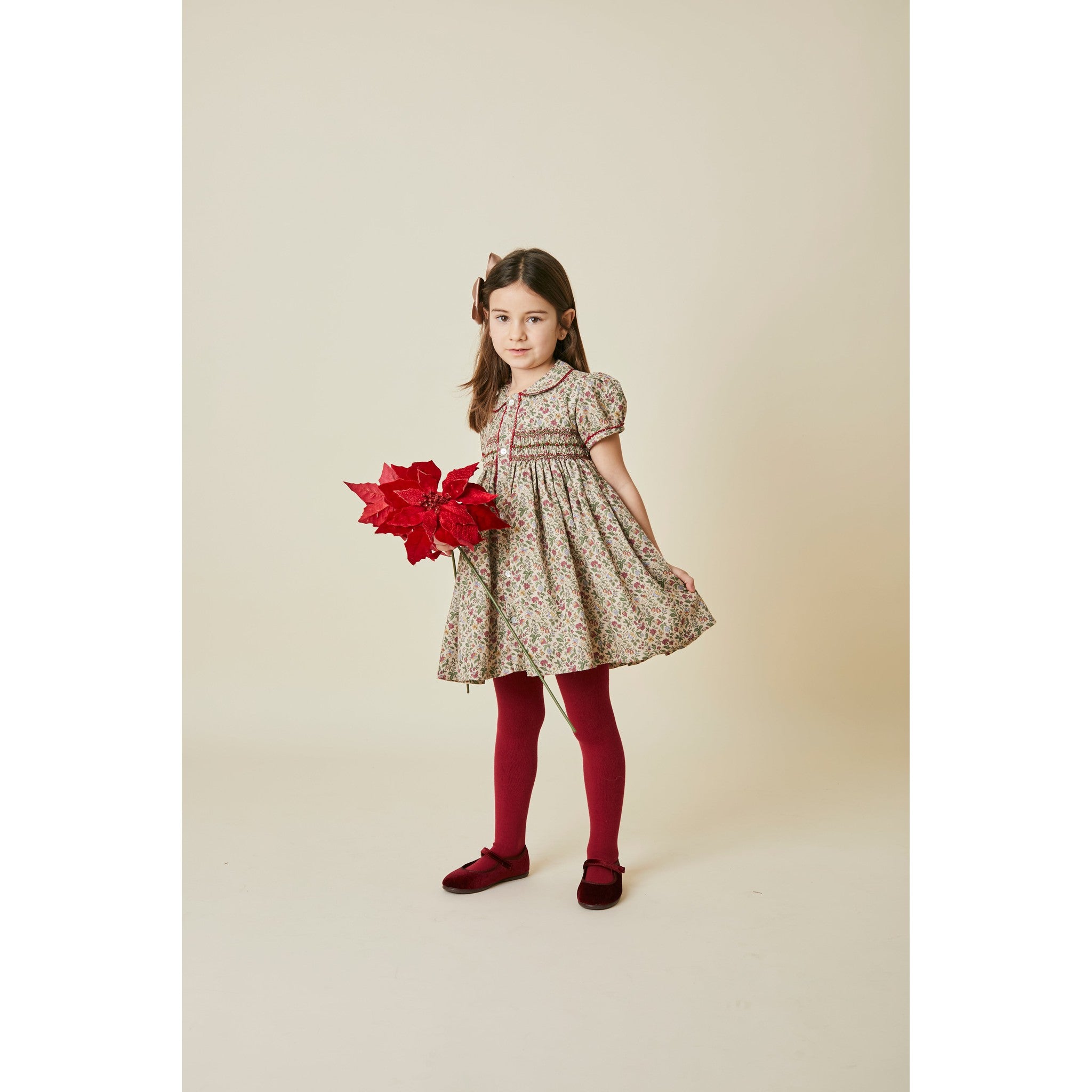 Vestido Smock Flor de Pascua