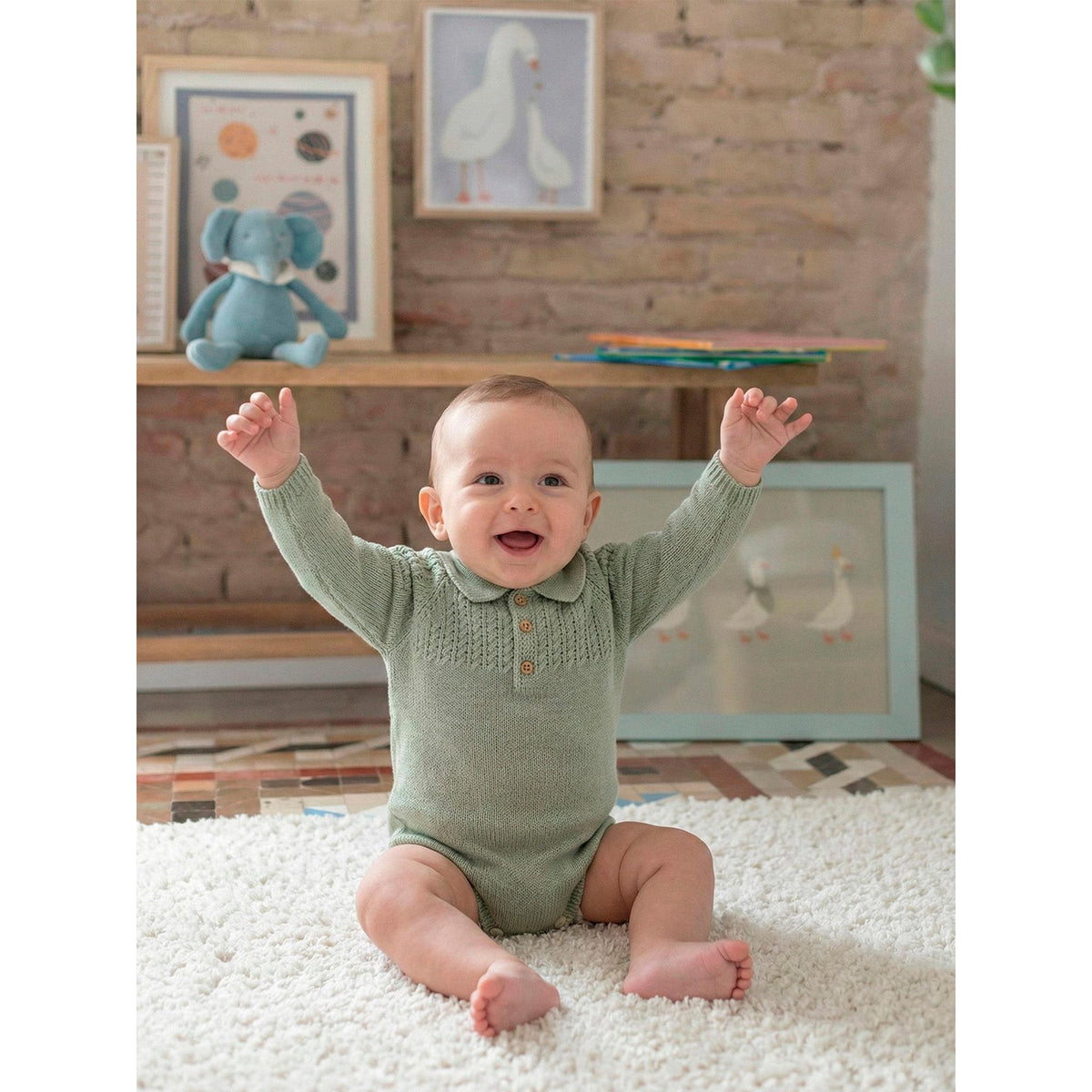 Plain Knitted Romper