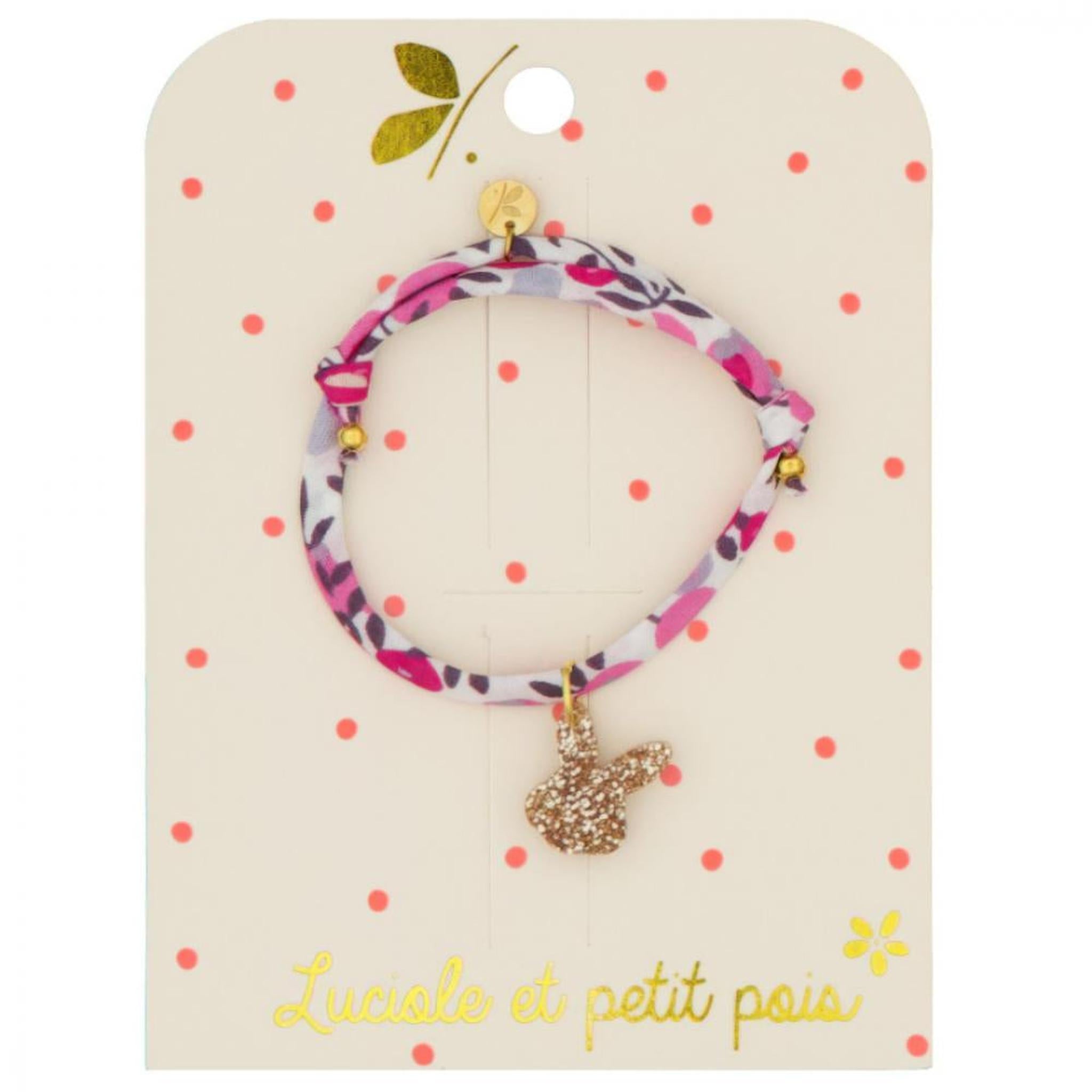 Liberty bracelet - Wiltshire Bougainvillé (rabbit)