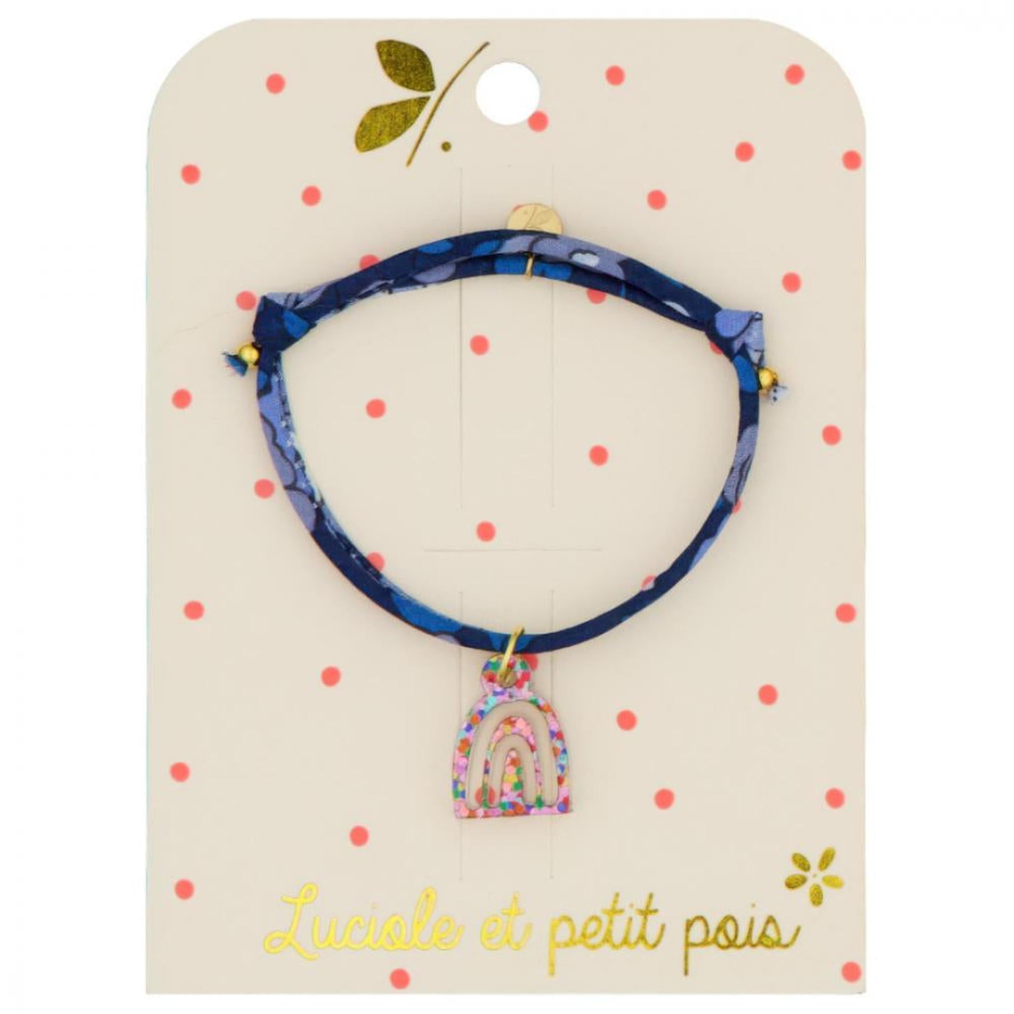 Liberty bracelet - Betsy Meadow Bleu scintillant (rainbow)
