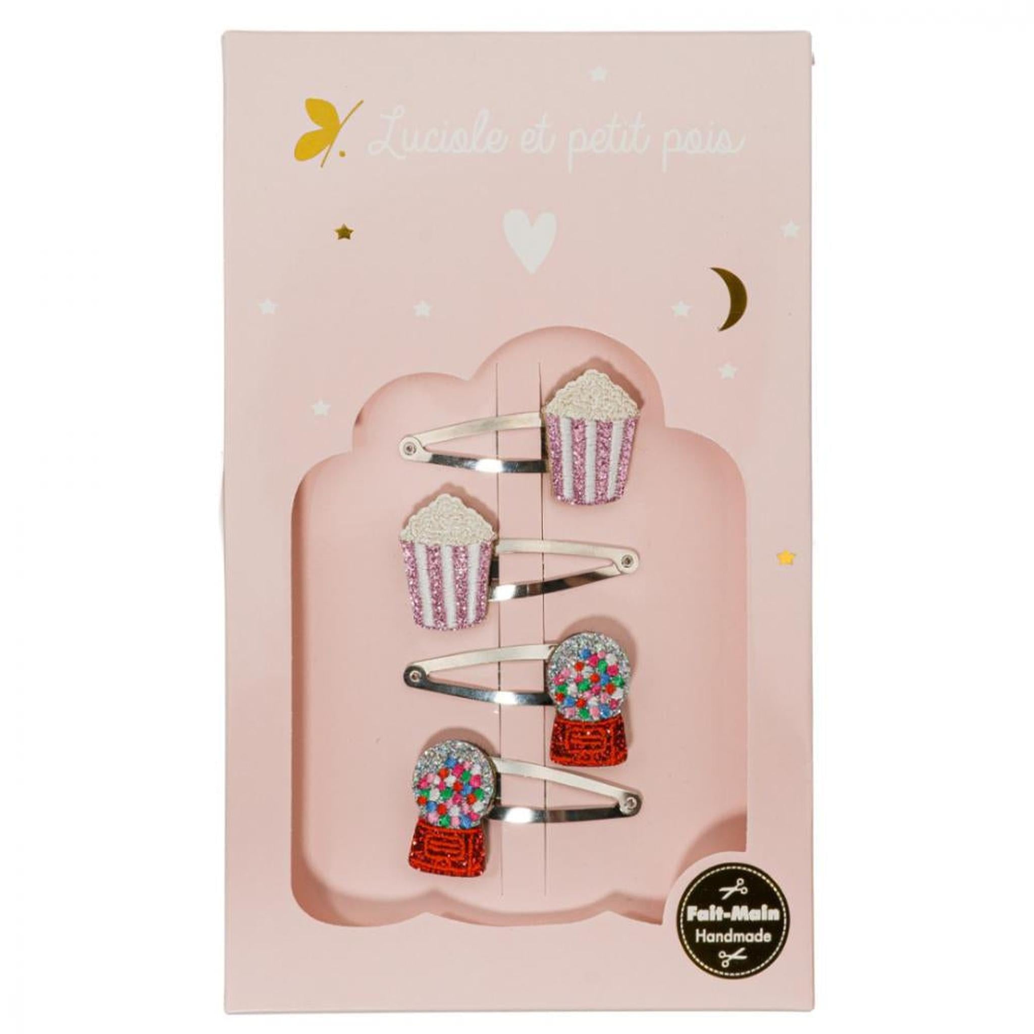 Candy Crush box - Popcorn & Bubble gum hair clips