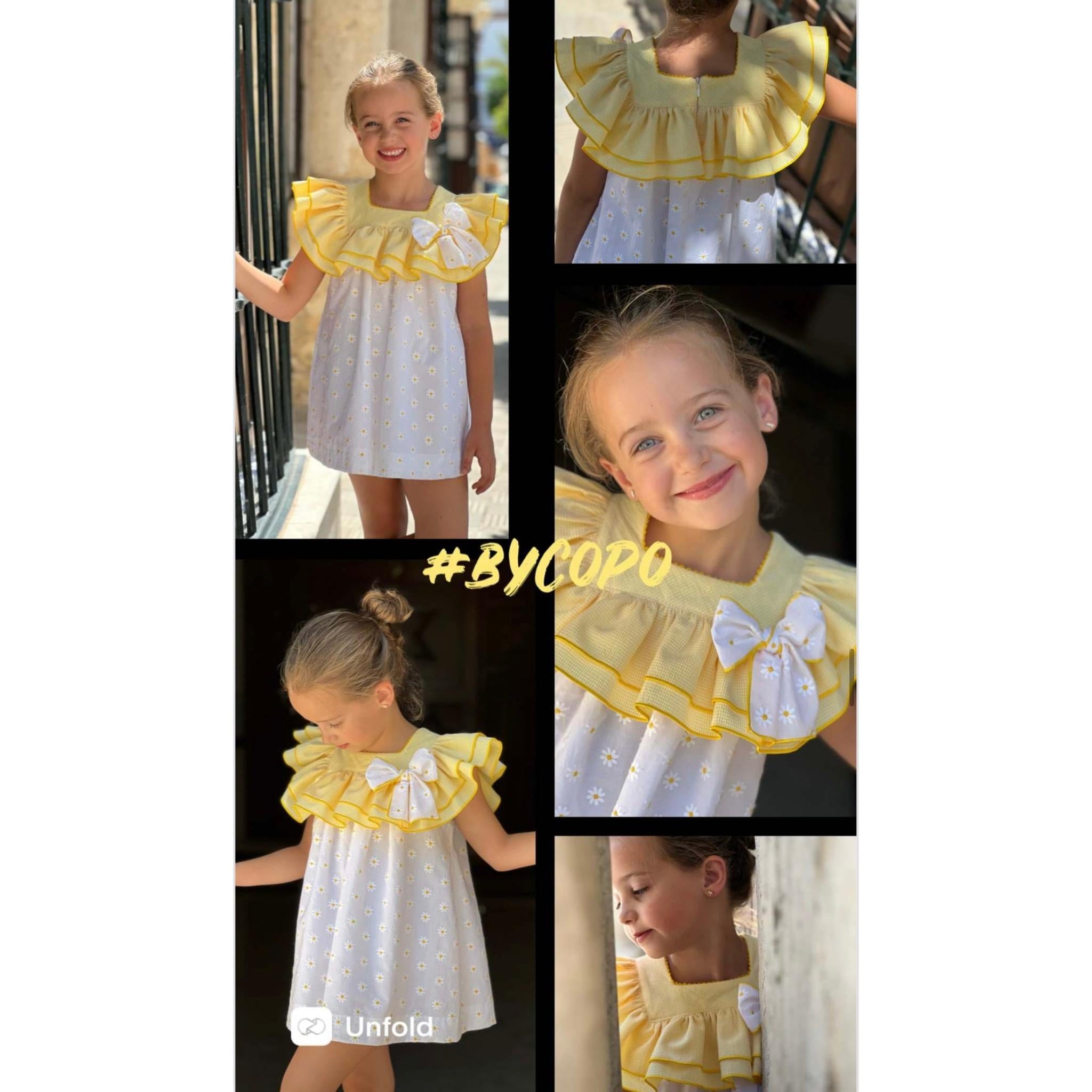 Embroidered Daisy Dress