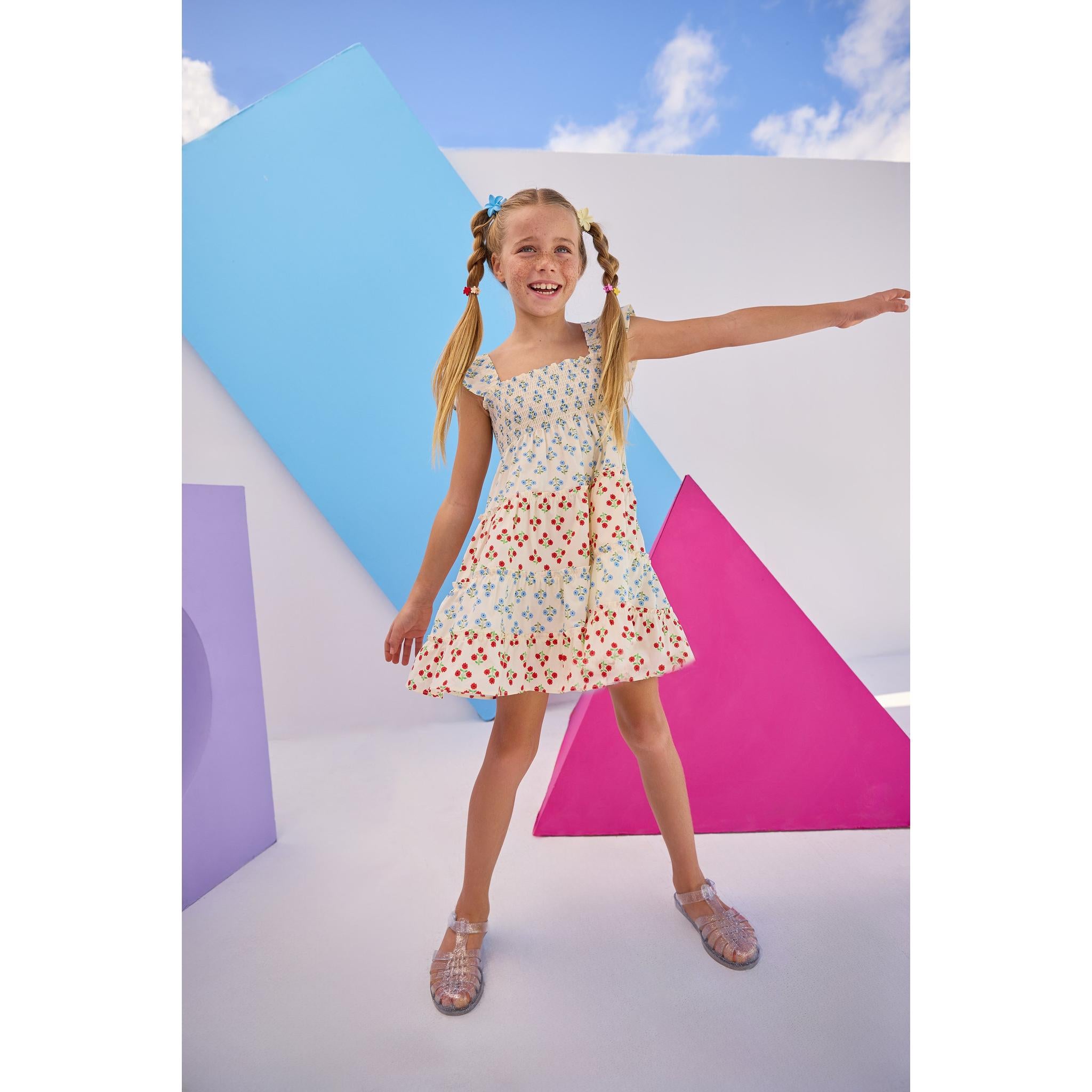 Twirl Dress - Multi Marigold