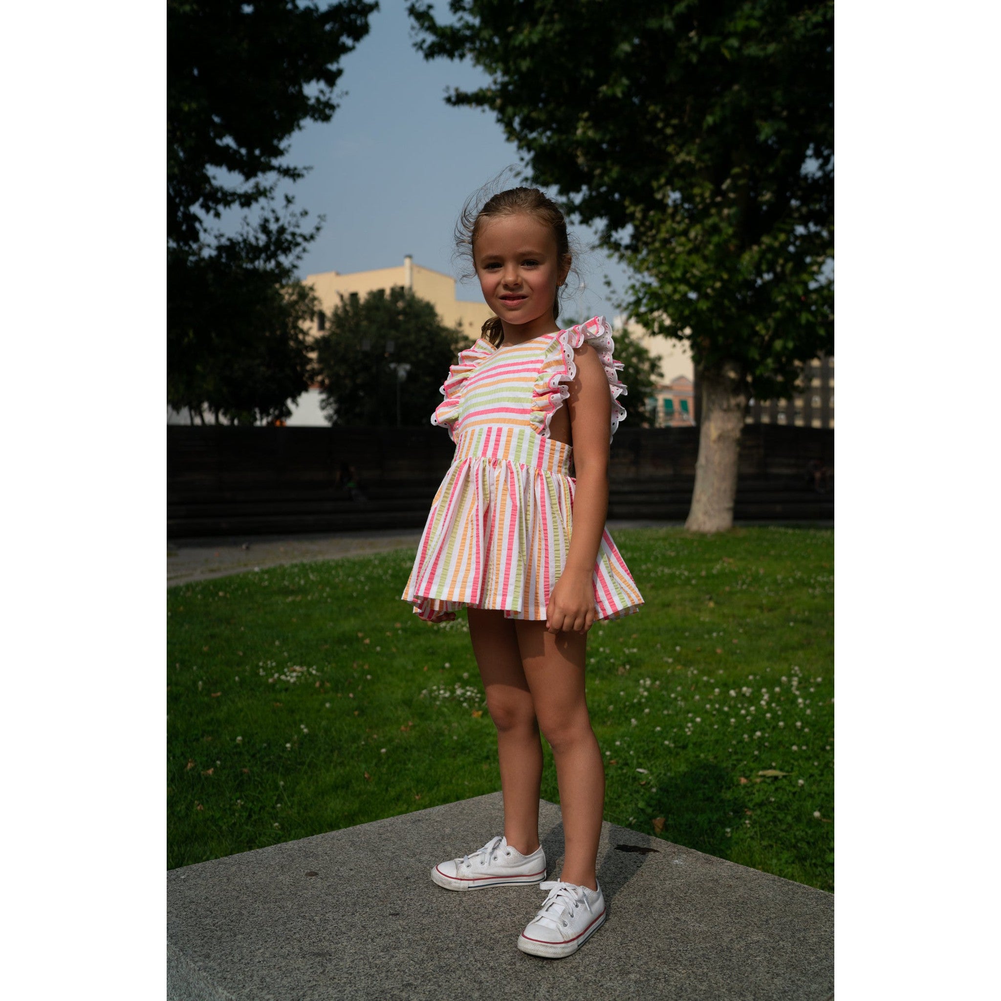 Neon Stripes Pichi Dress