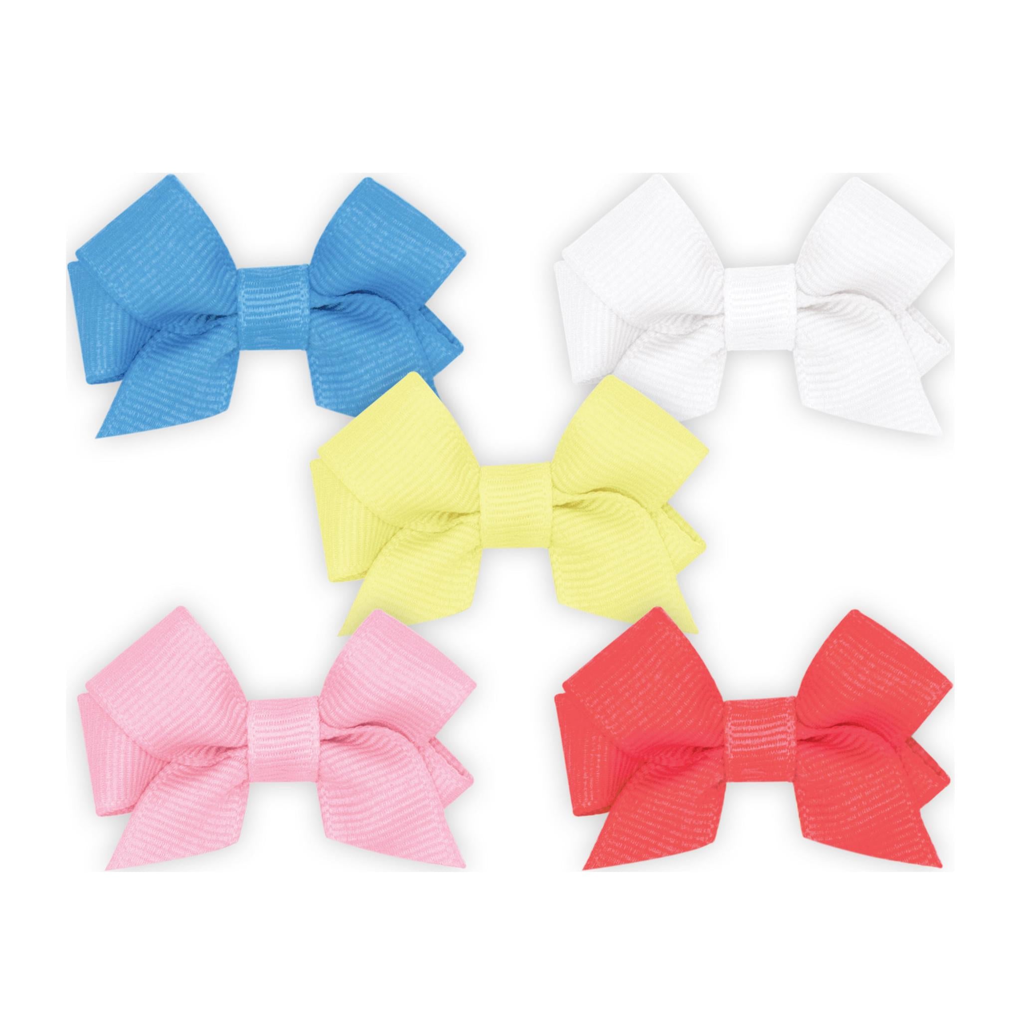 Five Tiny Front-tail Grosgrain Bows