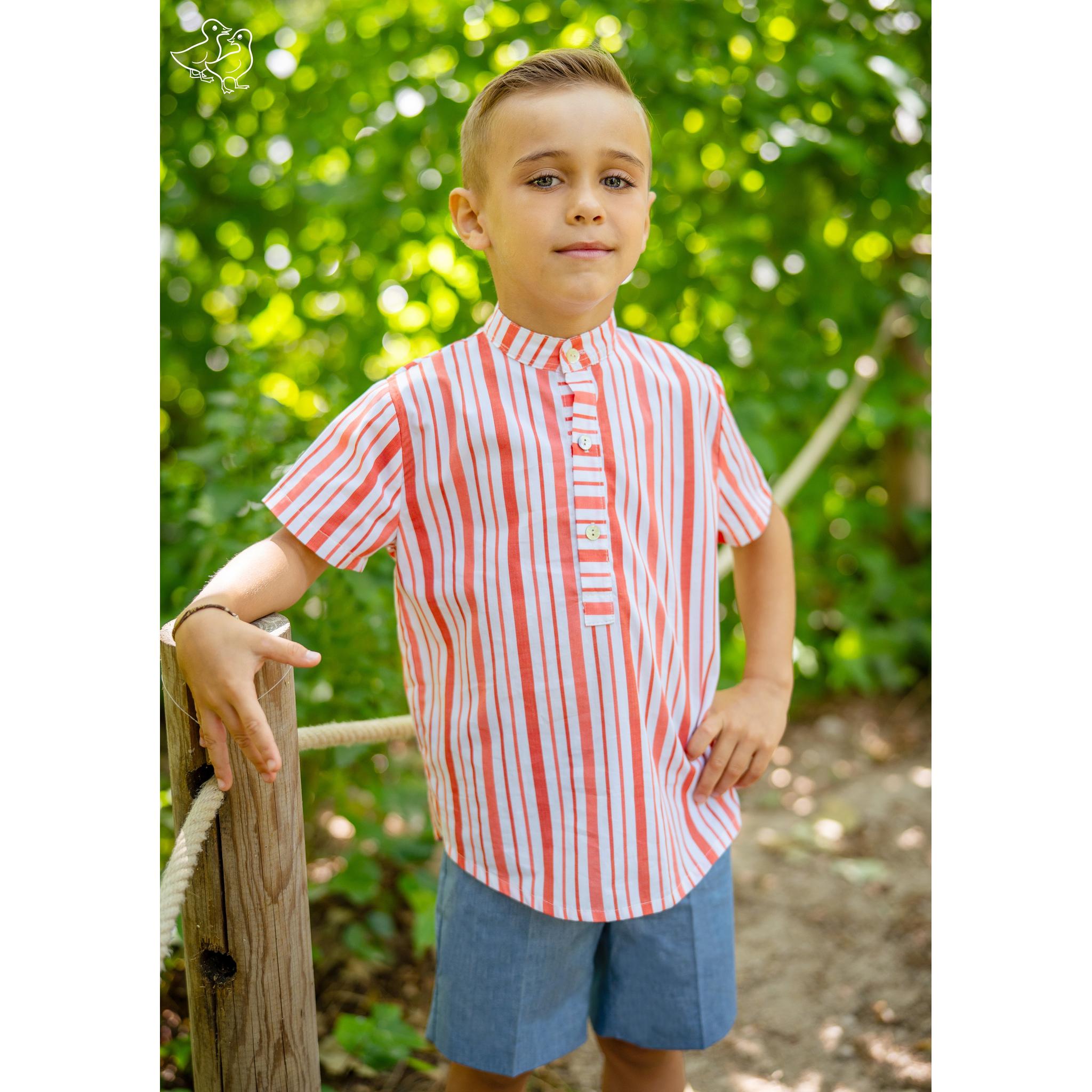 Rayas Rojo Short Set