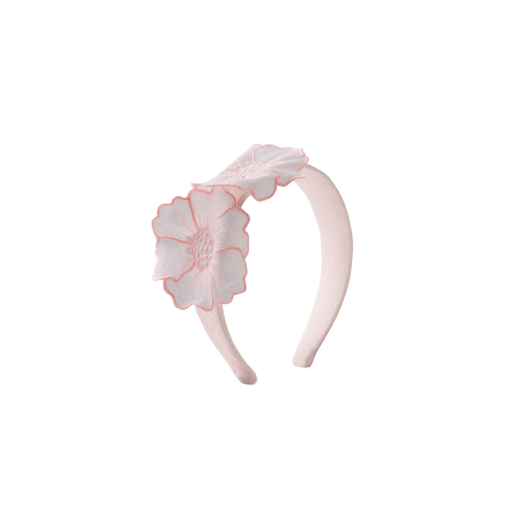 VANESSA HEADBAND WITH EMB FLOWERS