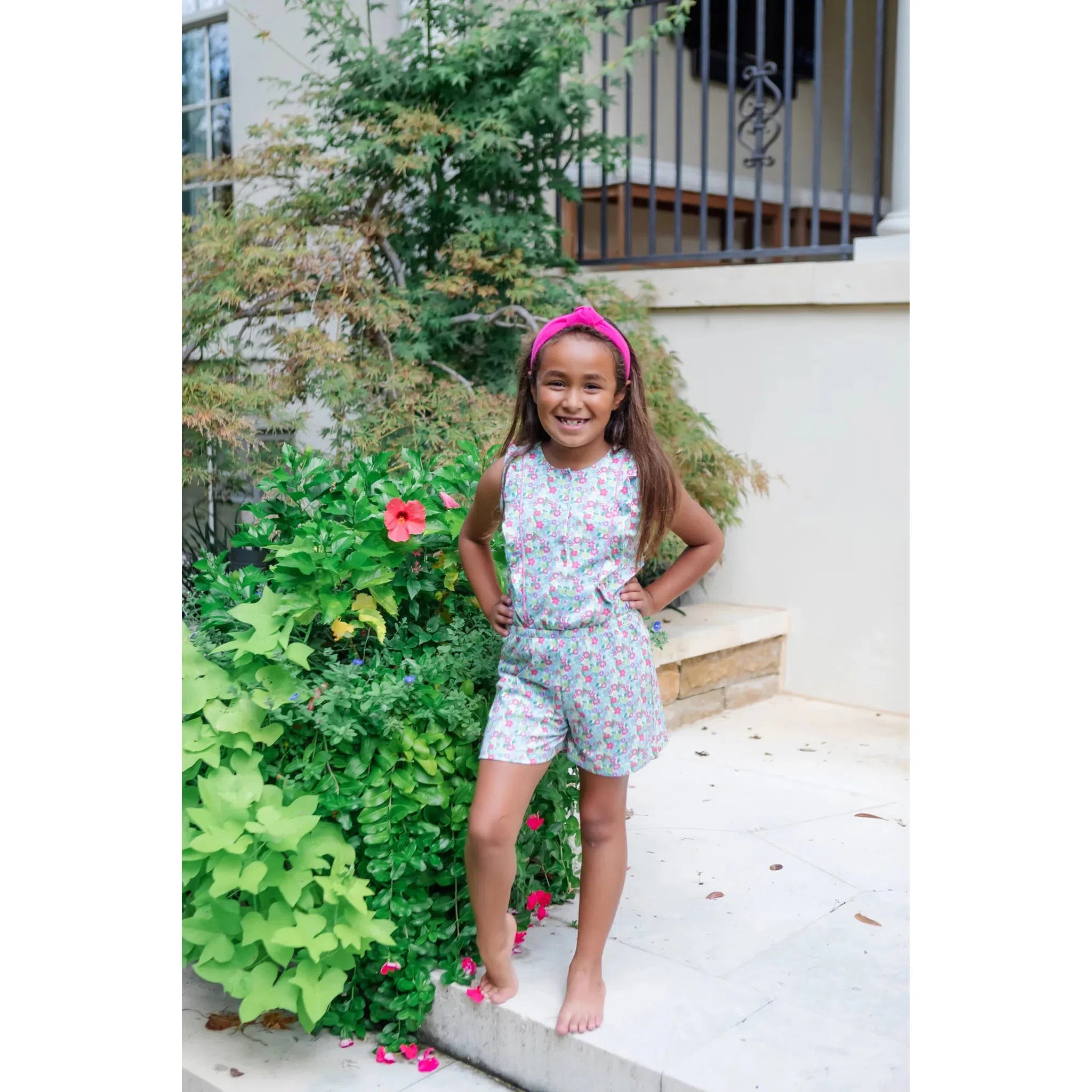 Lola Romper - Arboretum Flowers