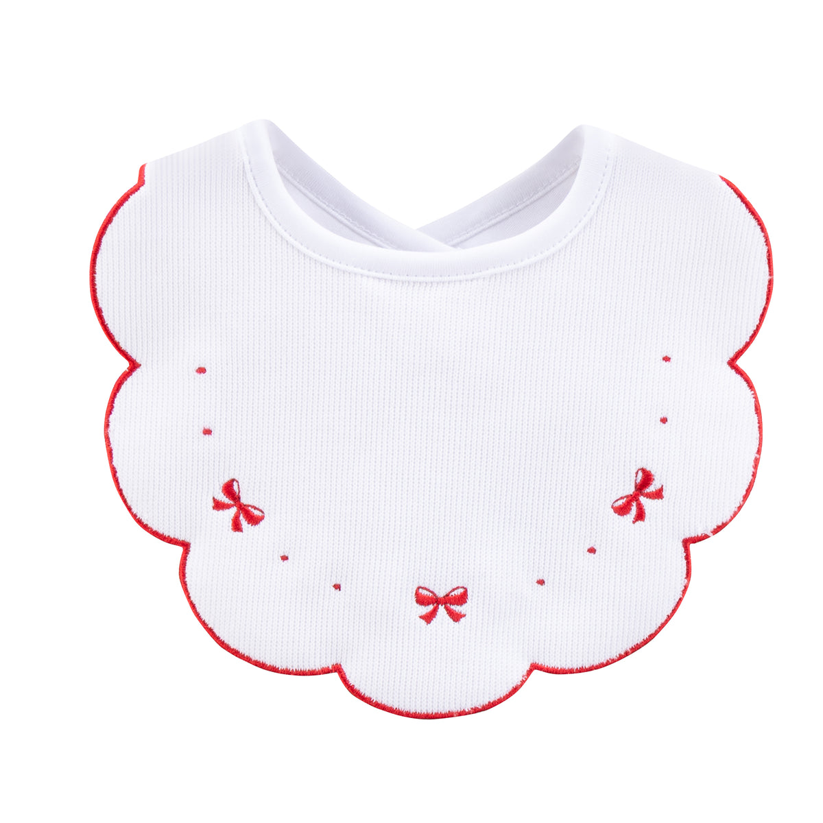 Pre Order - My First Christmas Pima Scalloped Bib