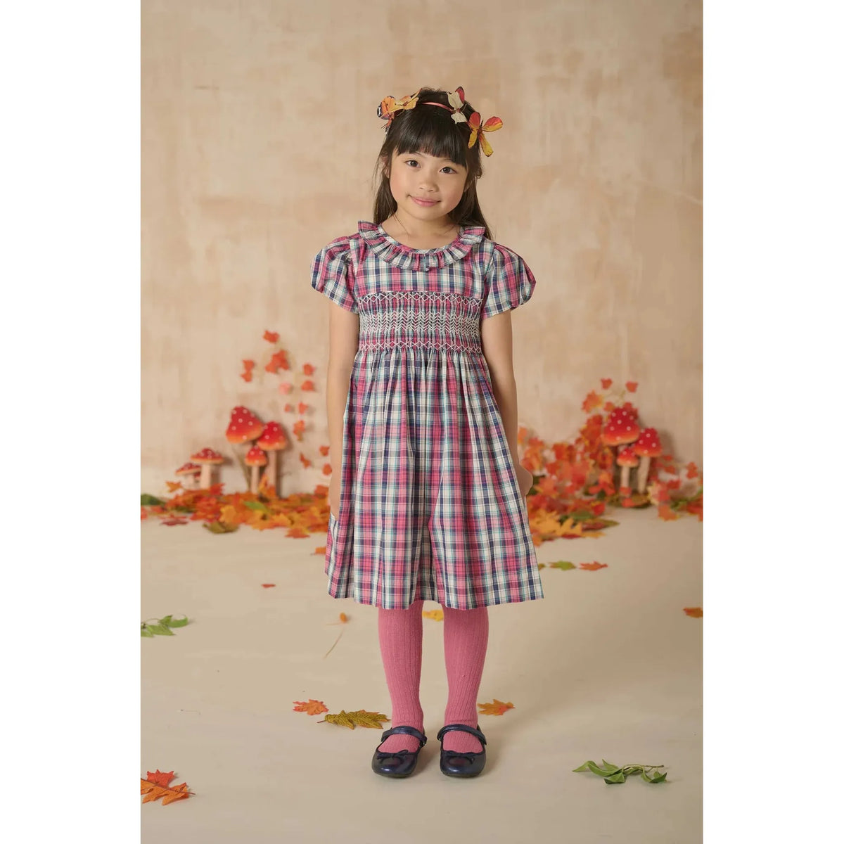 Hand-Smocked Girls Dress - Bene