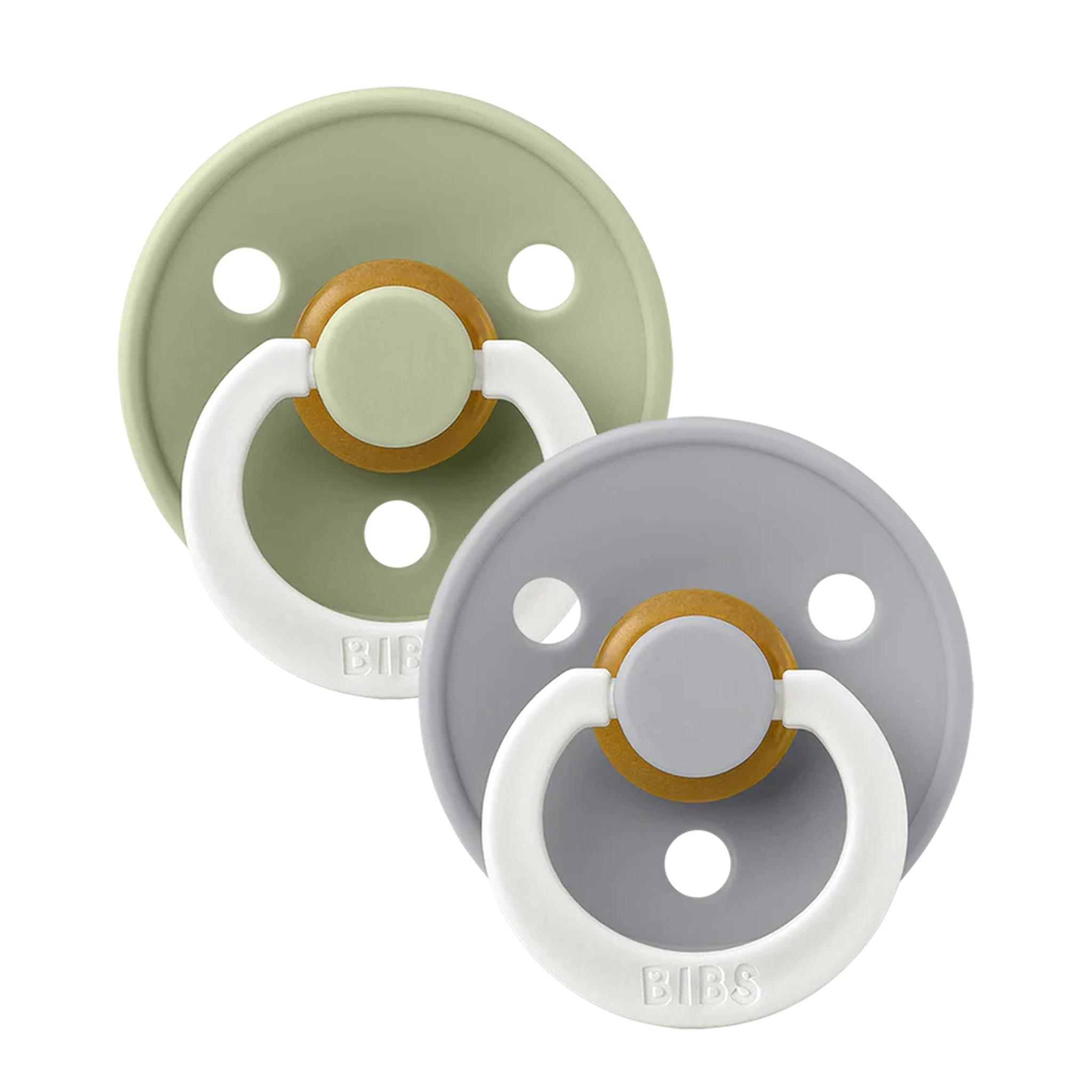 BIBS Colour 2 PACK Sage GLOW/Cloud GLOW