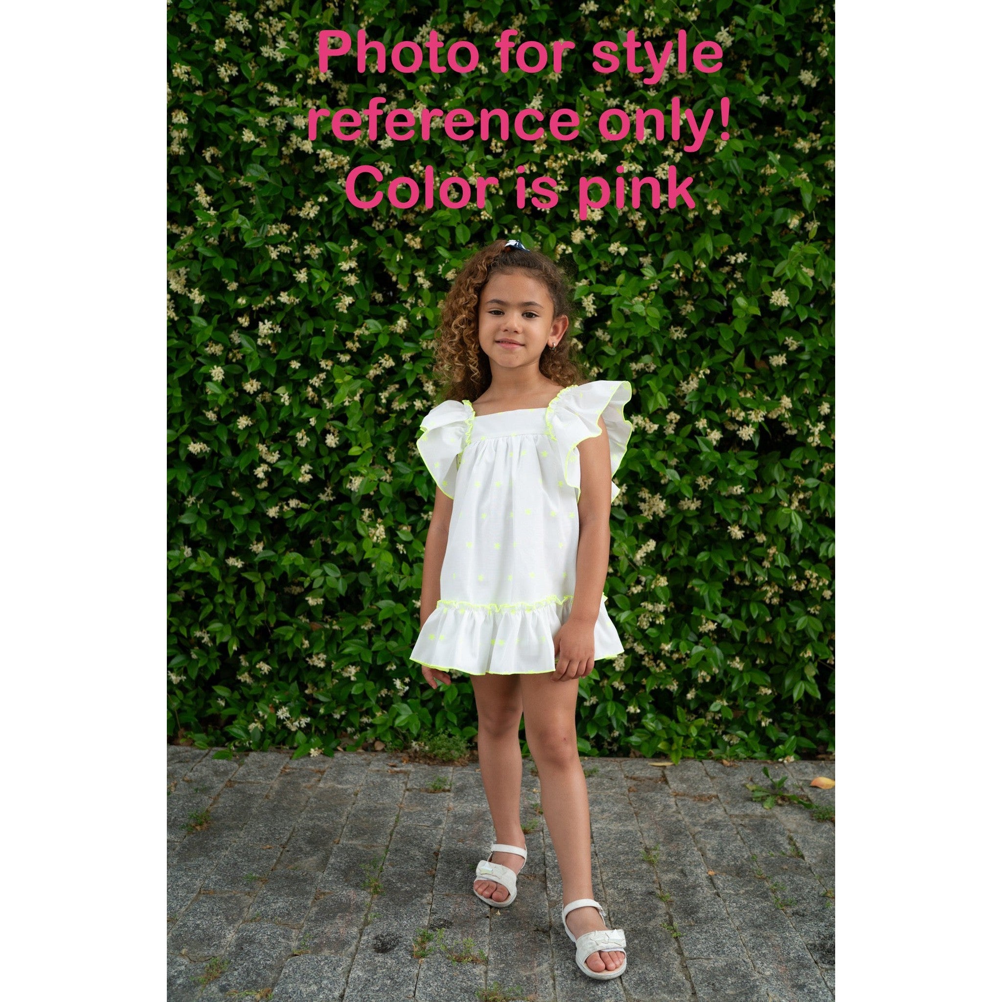 Neon Star Ruffle Dress