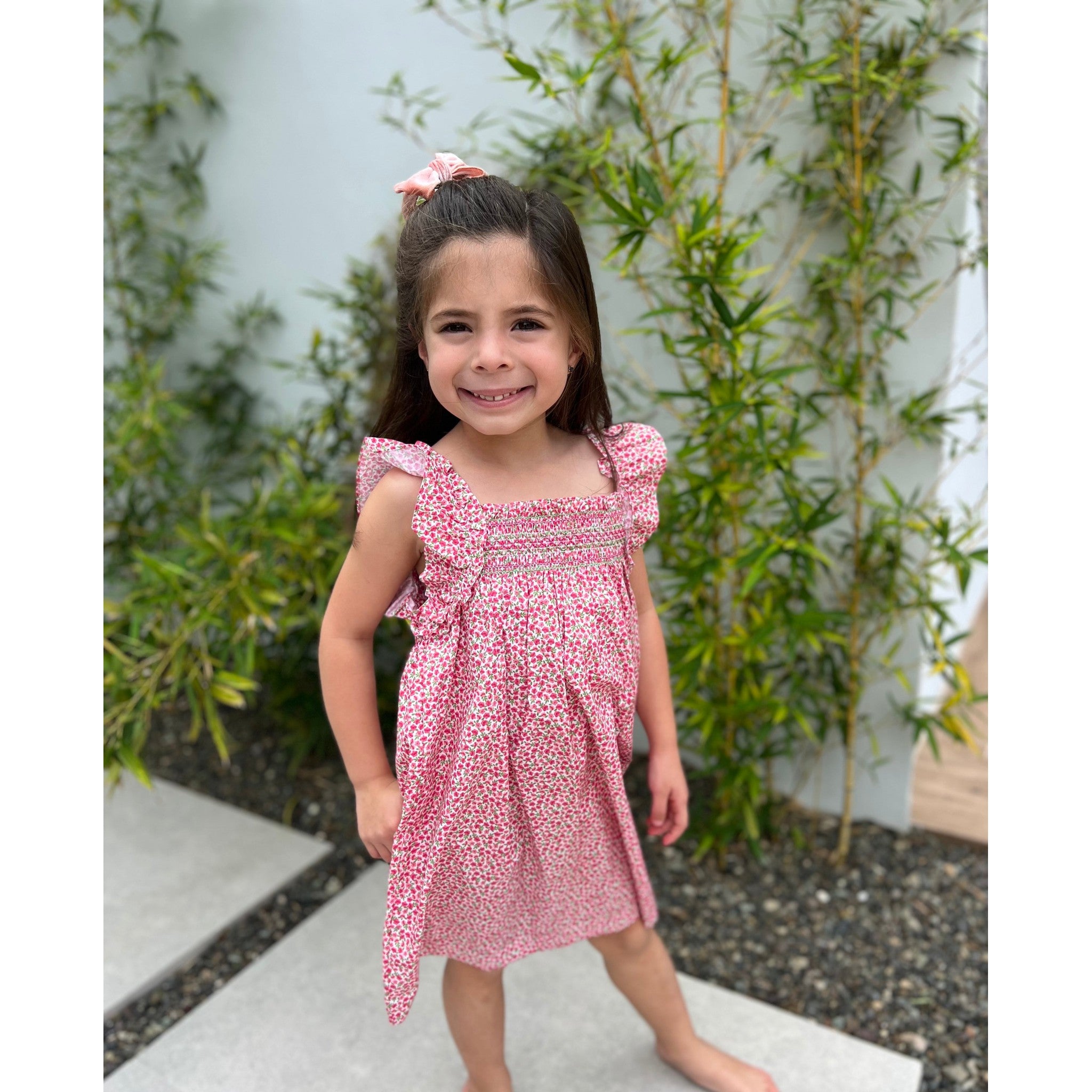 Mini Flor Smocked Dress