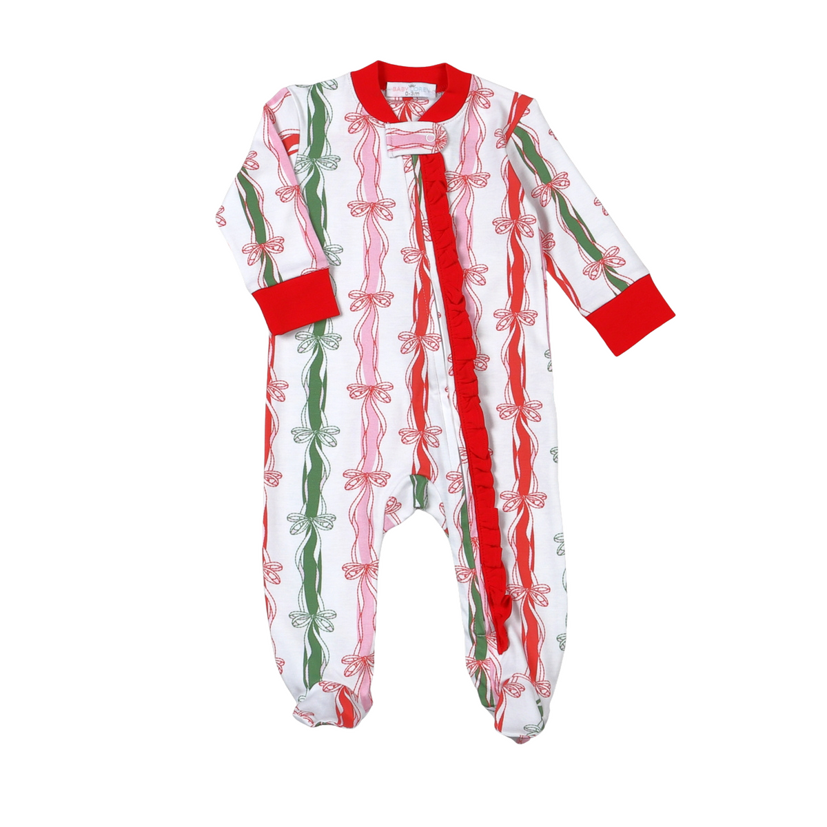 Christmas In Bow Pima Zipper PJ