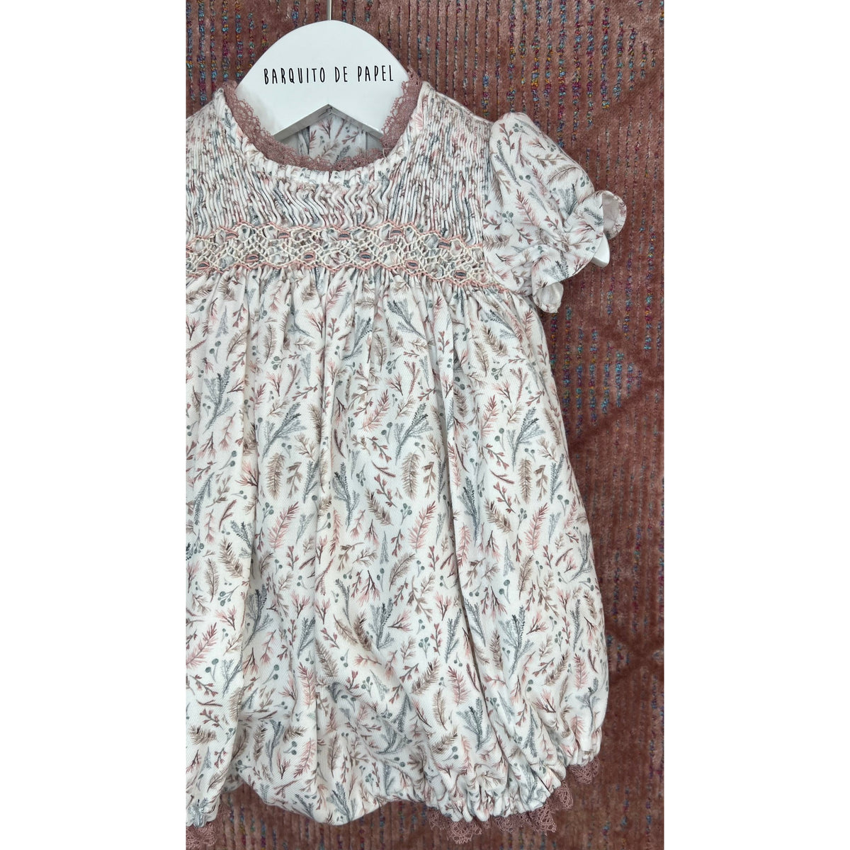 Natura Handsmocked Romper
