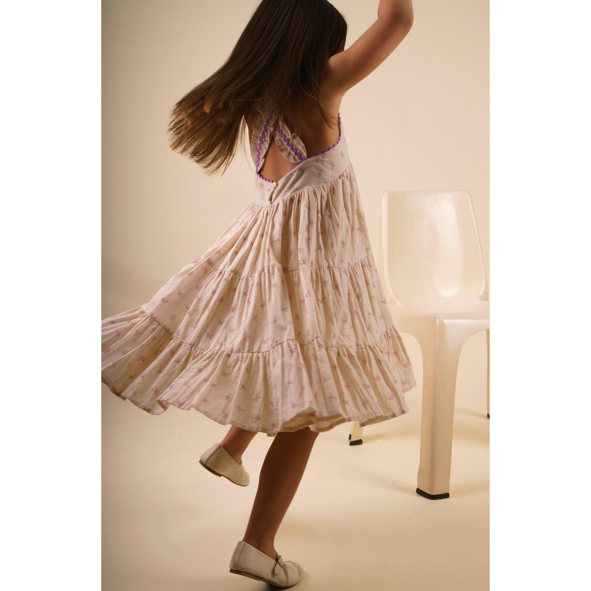Laura Dress - BUTTERLIES PRINT