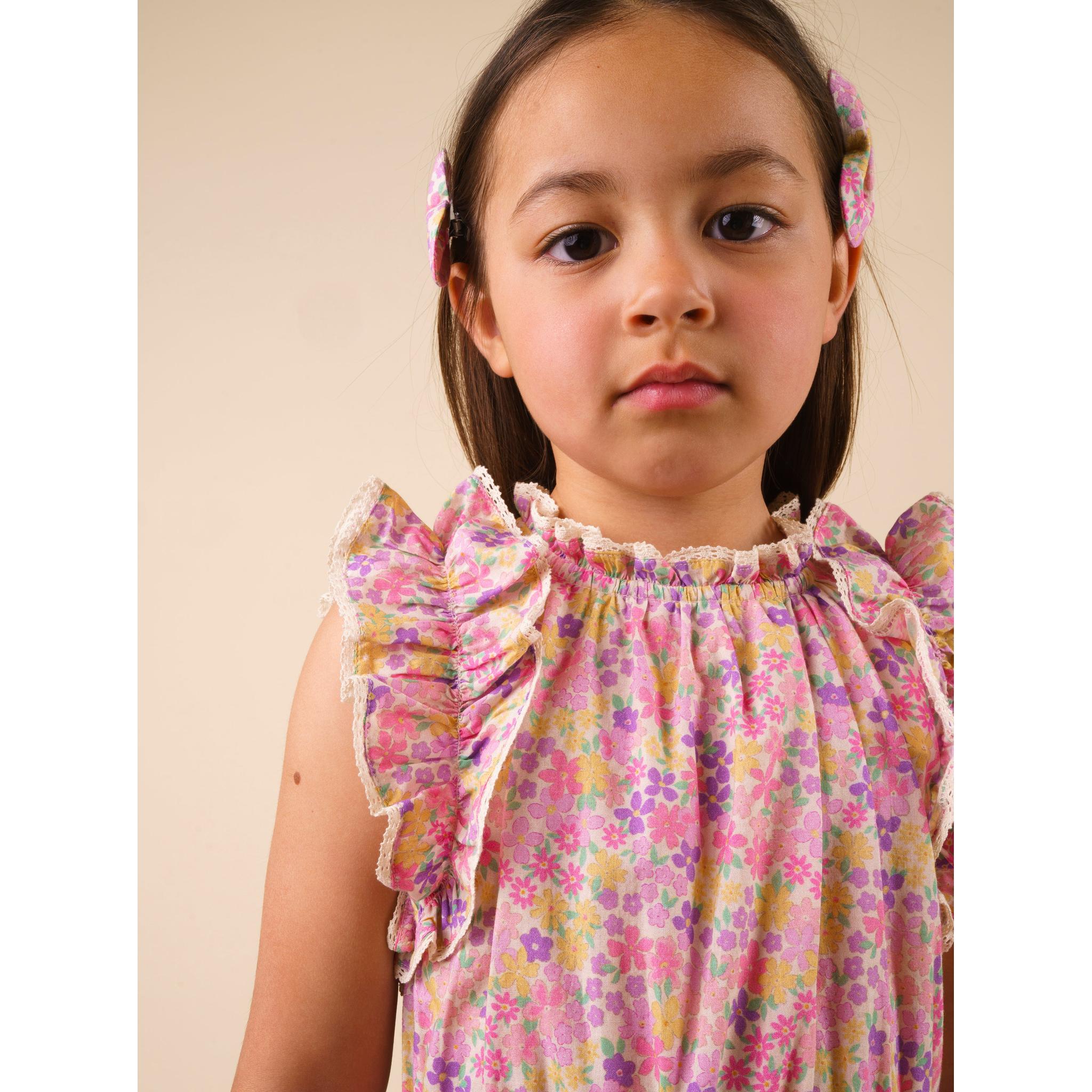 Florence Dress - EMMA FLORAL PURPLE PRINT