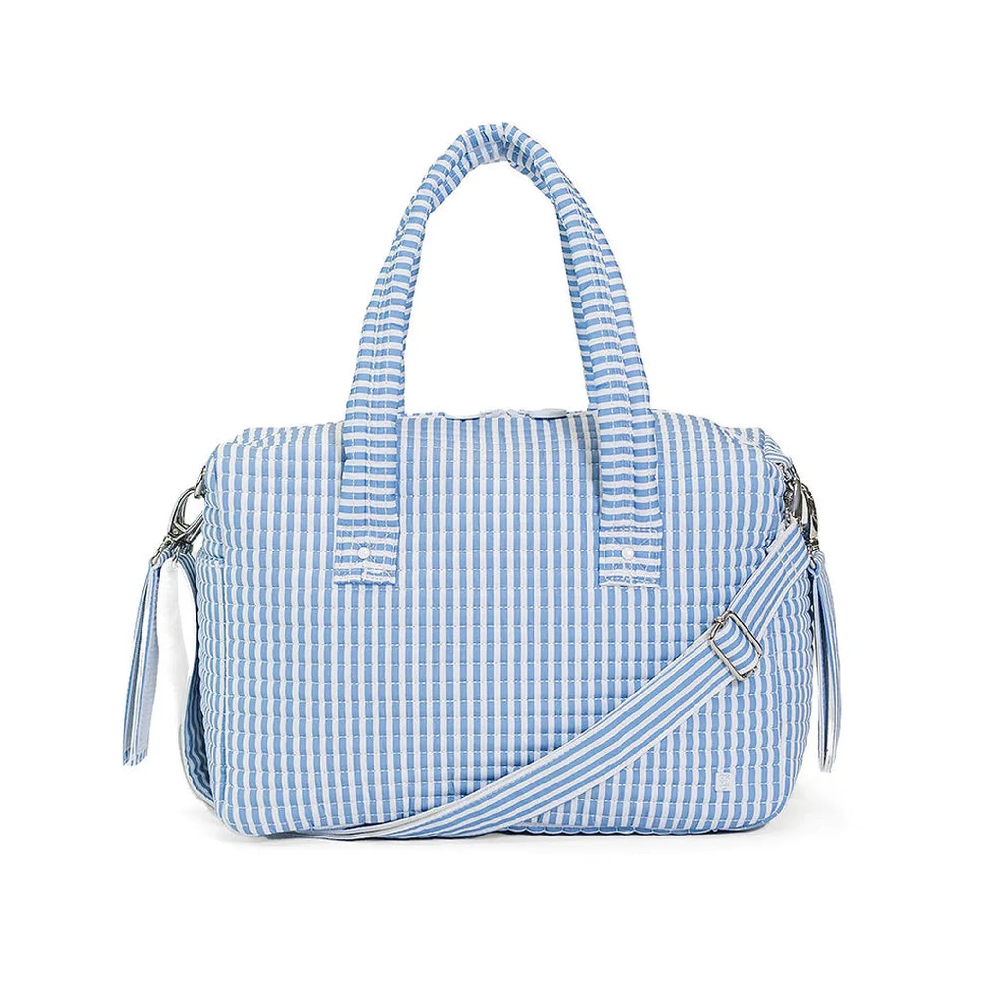 Quilted Stroller Bag - Pimlico Stripe Chambray