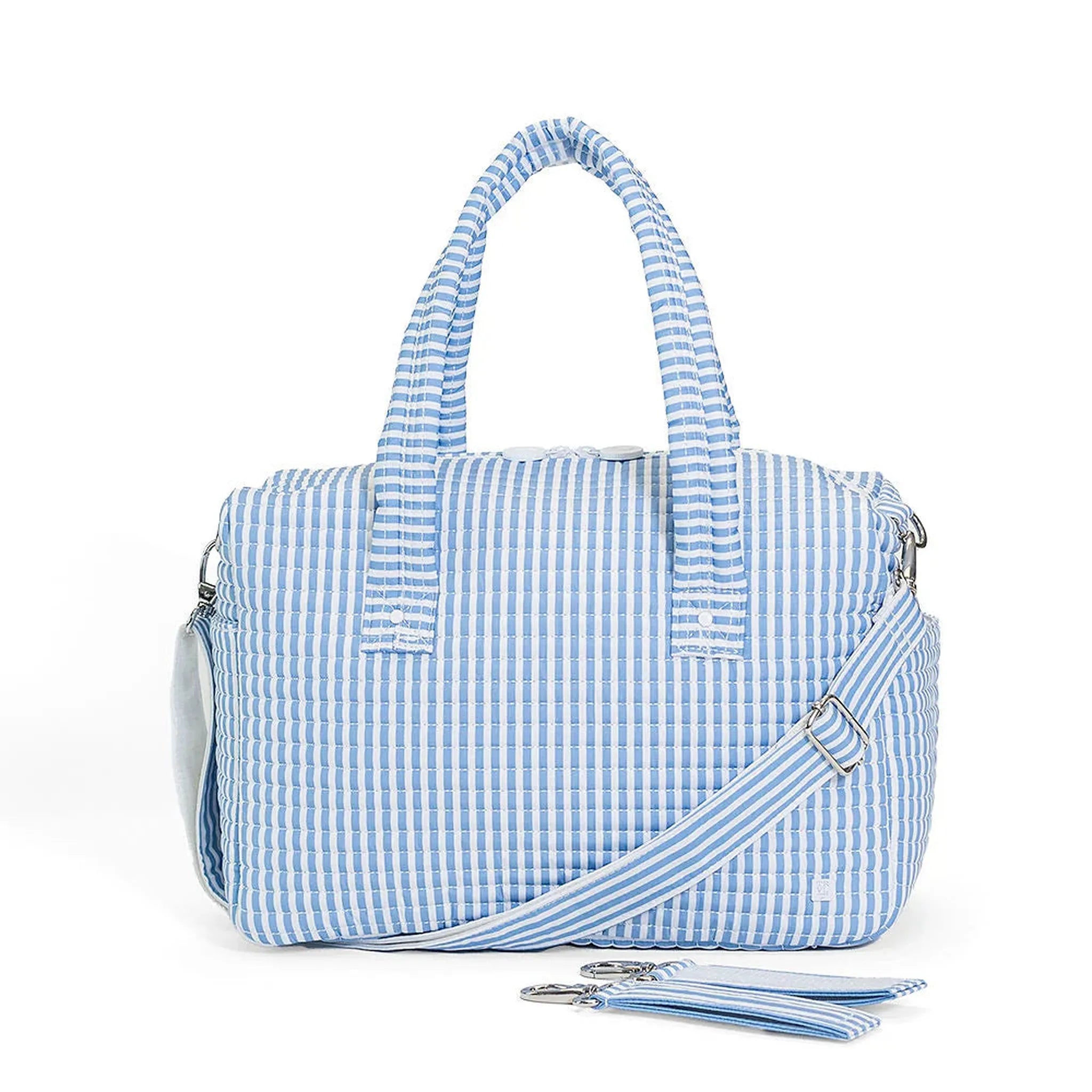 Quilted Stroller Bag - Pimlico Stripe Chambray
