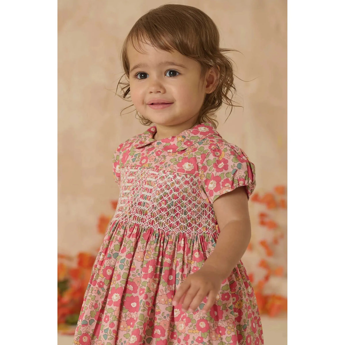 Hand-Smocked Baby Dress - Emelina