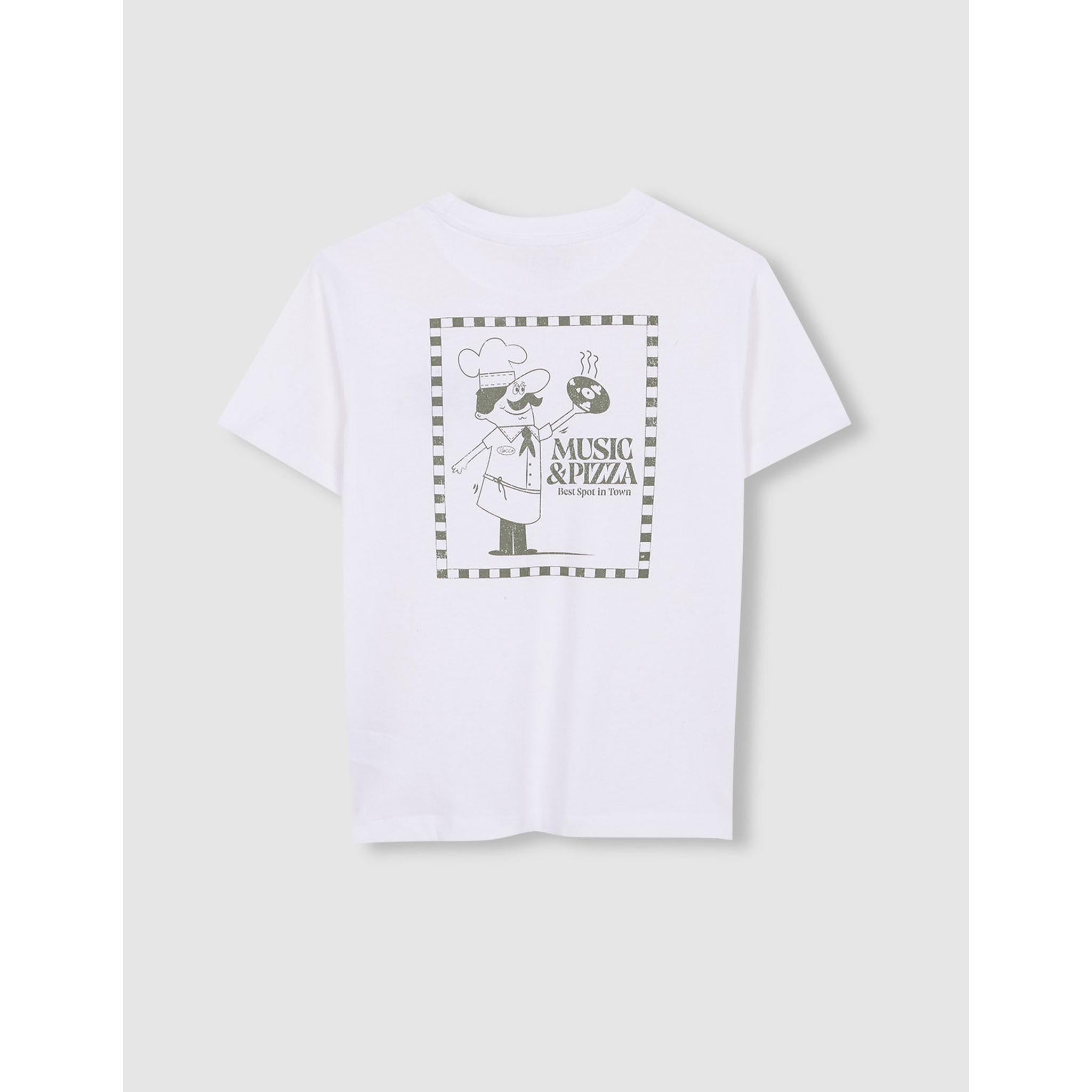 Camiseta print music blanco
