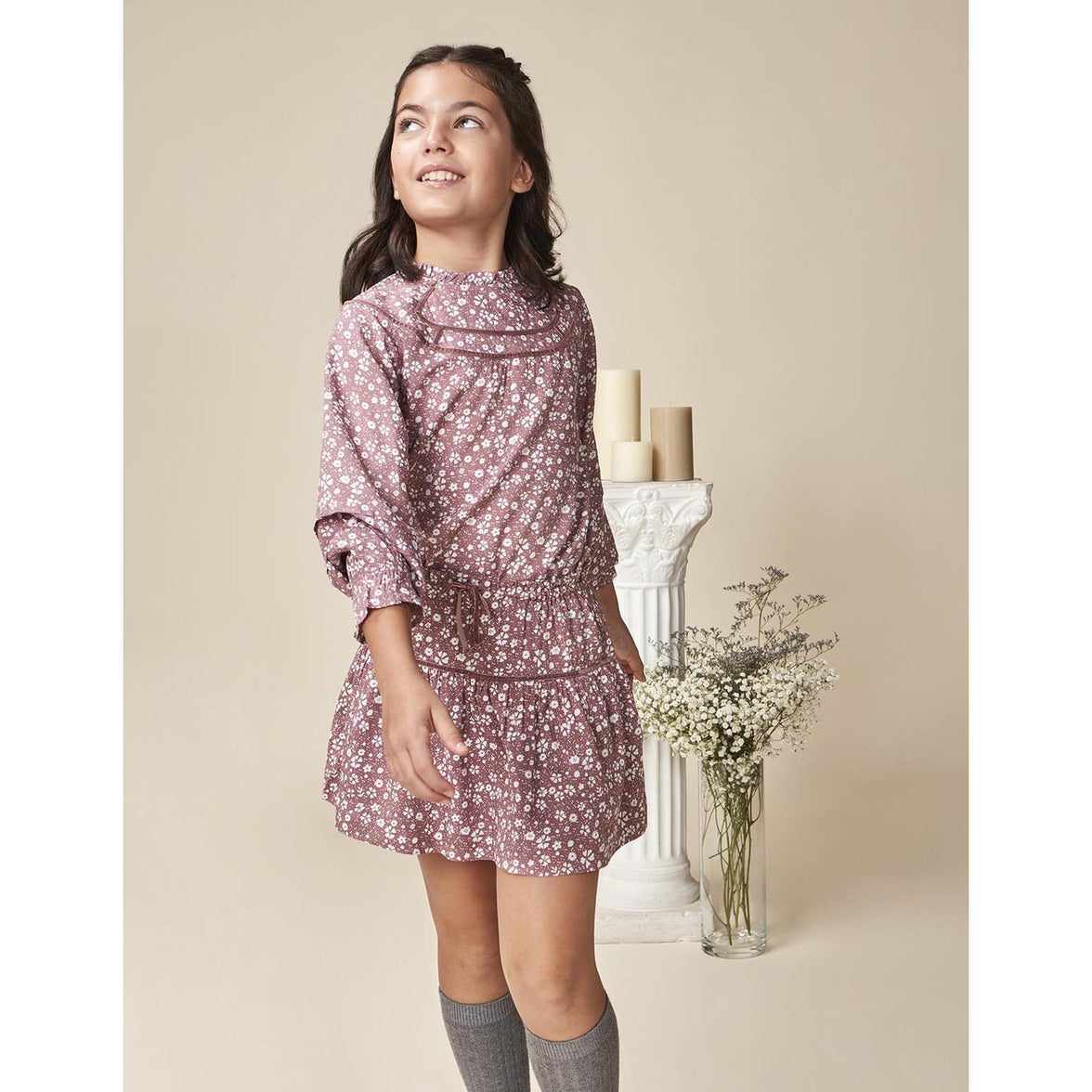 Set Falda Estampado Rosa Claro