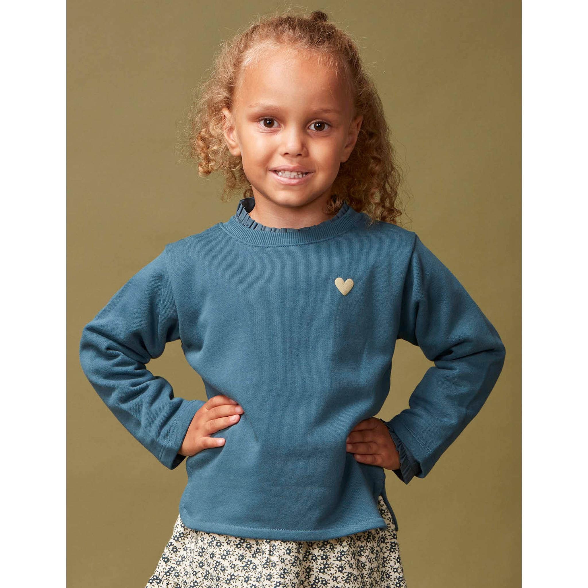 Sudadera con print en la espalda verde