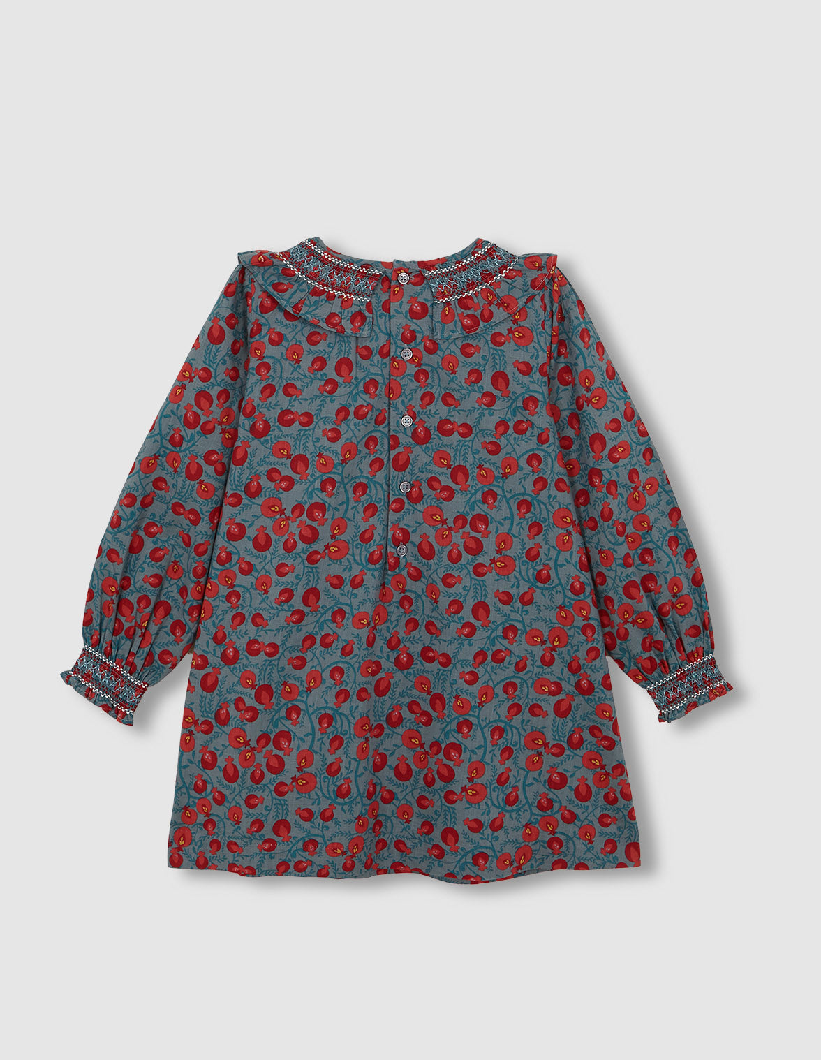 Vestido cuello nido de abeja