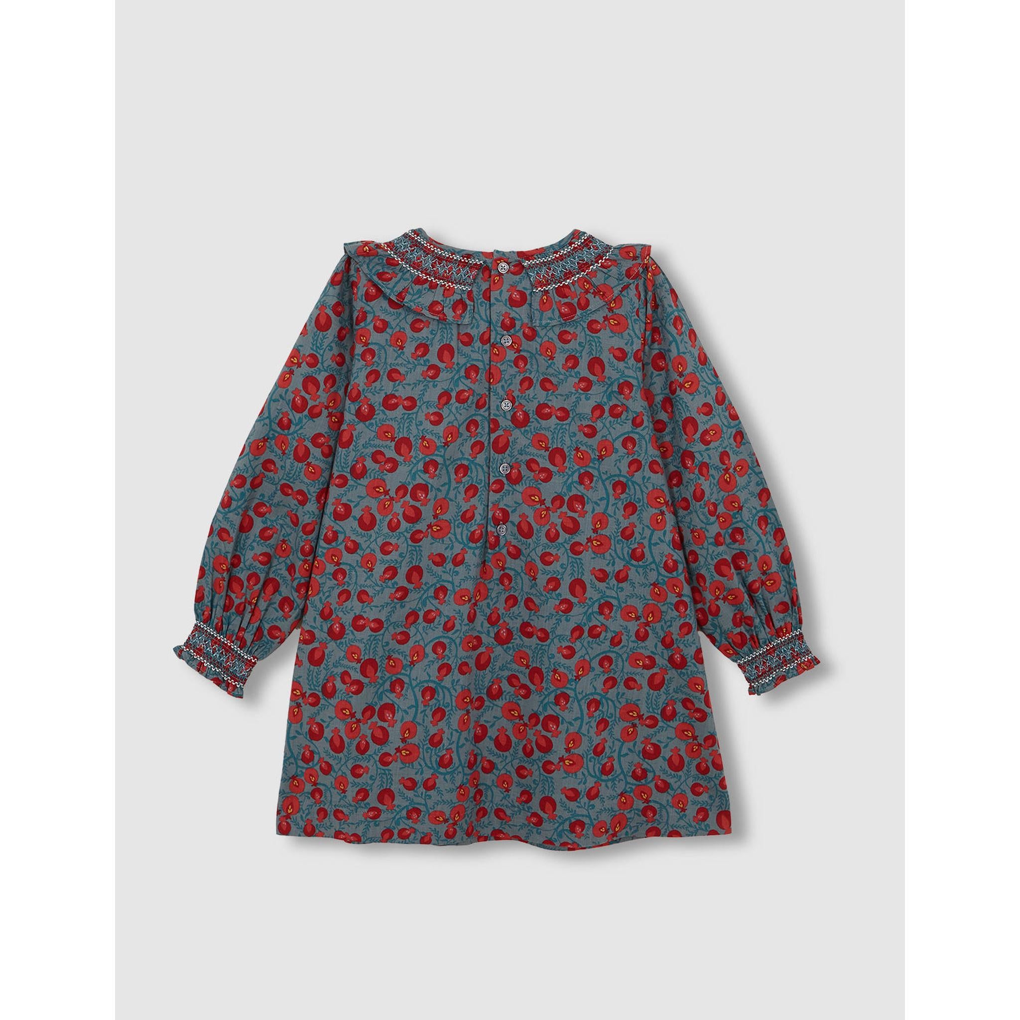 Vestido cuello nido de abeja