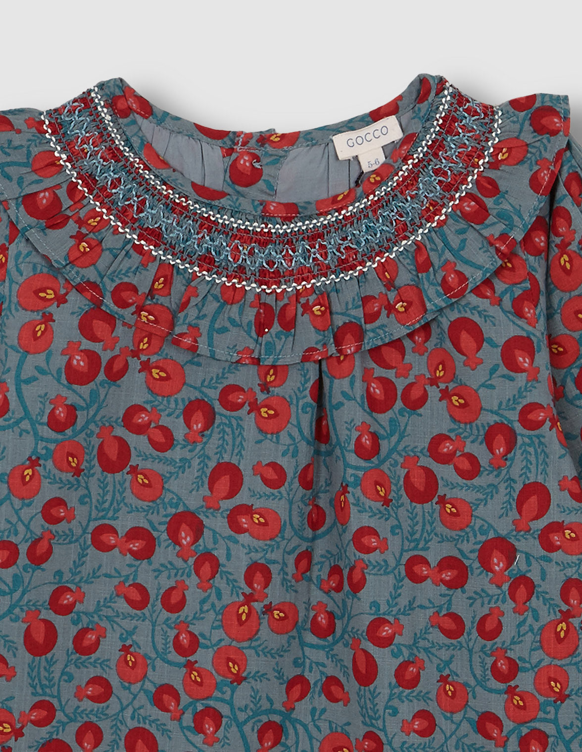 Vestido cuello nido de abeja