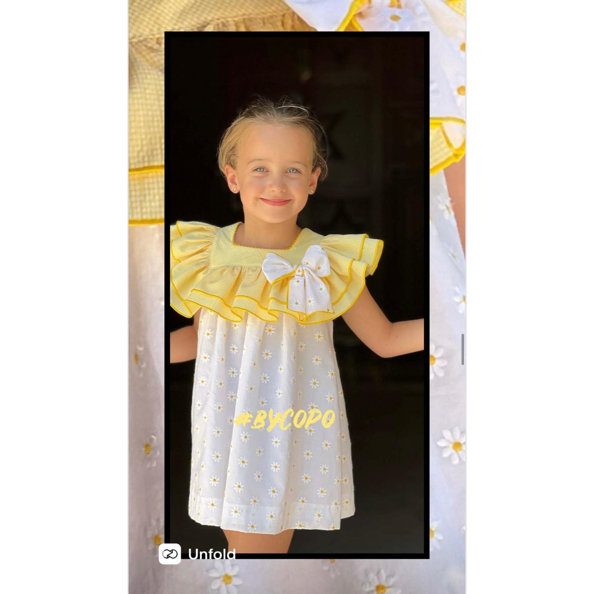 Embroidered Daisy Dress