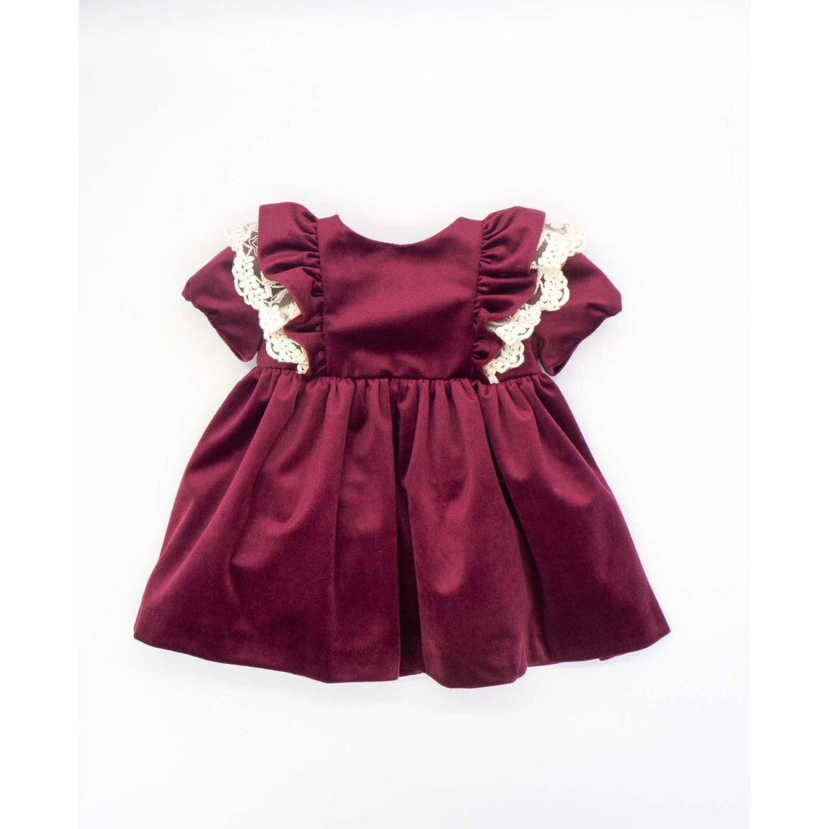Burgundy Velvet Dress