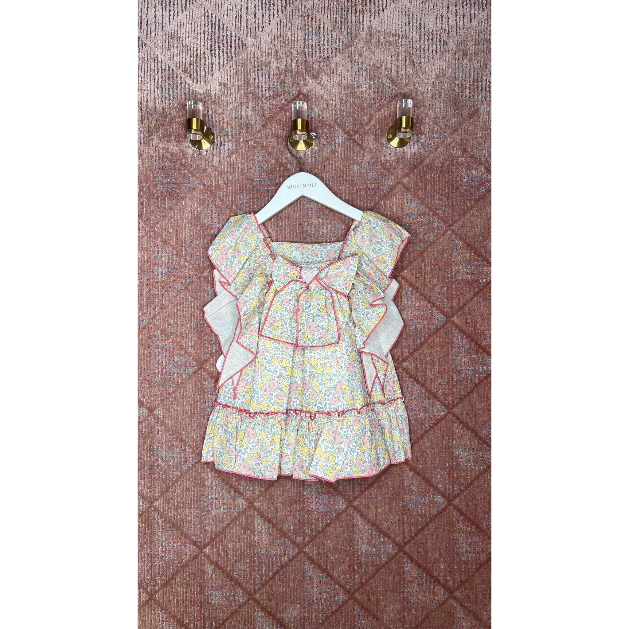 Flor Rosa Volante Dress