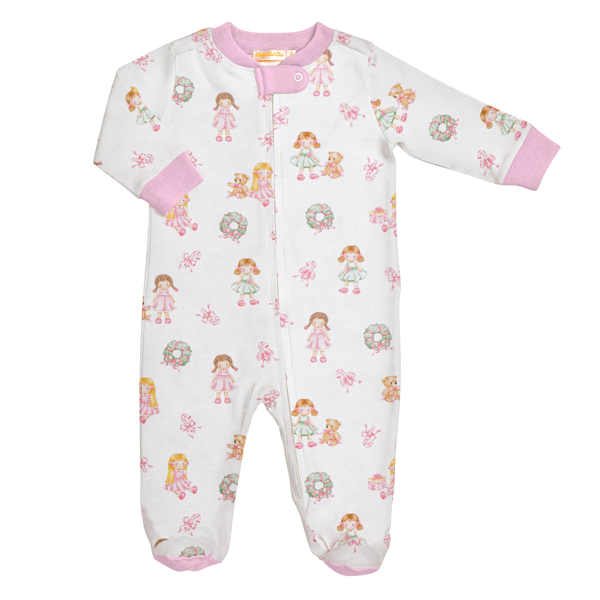 Pre order - Sweet Holiday Doll Pima Footie