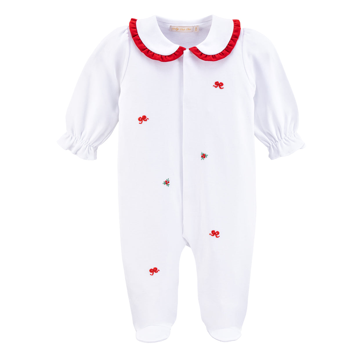Pre Order - Bows and Mistletoes Pima Footie