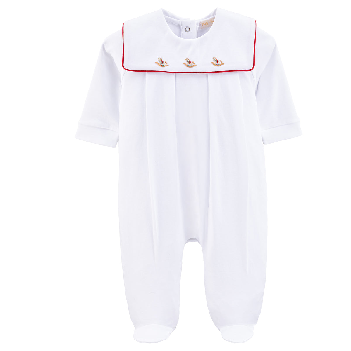 Pre Order - Christmas Rocking Collared Footie