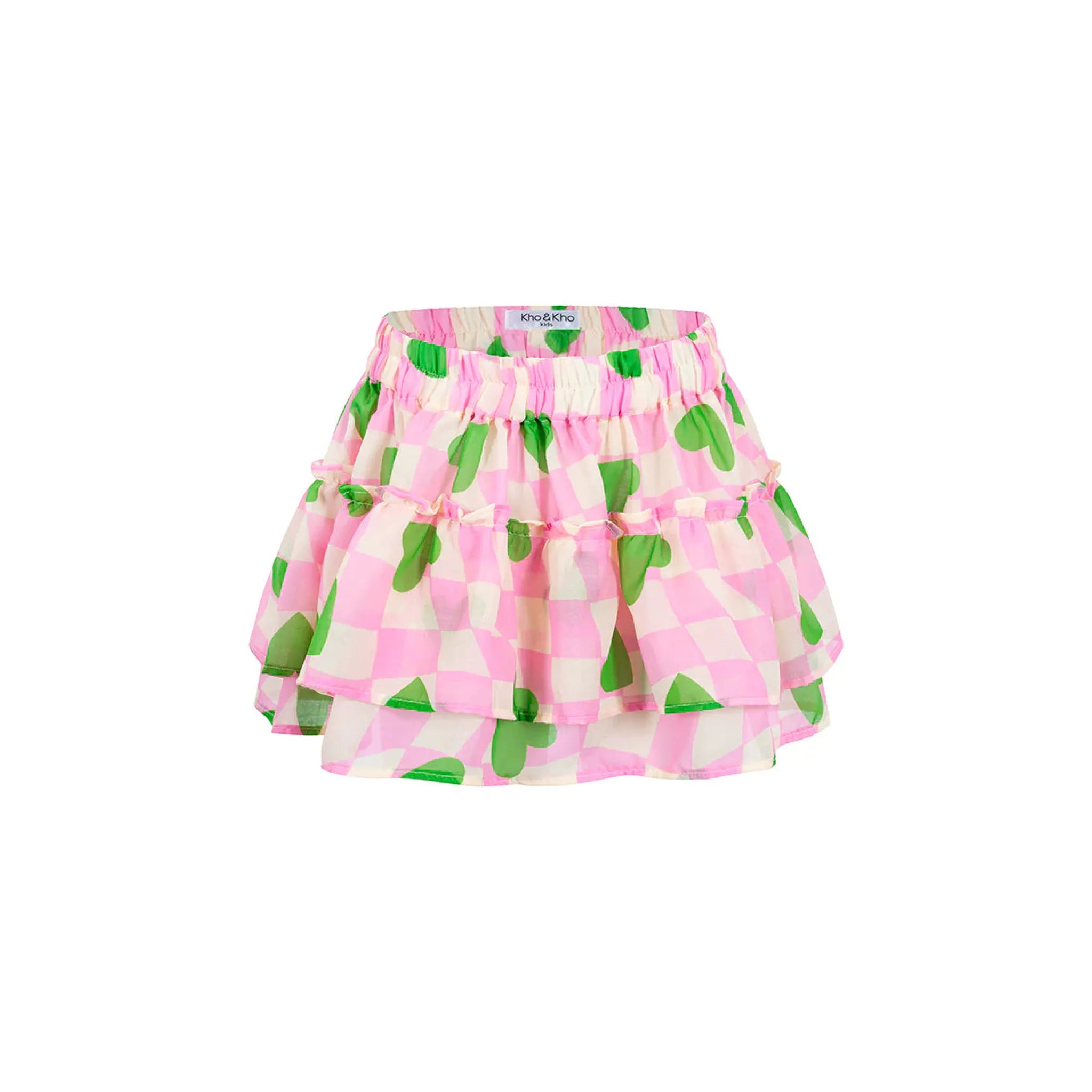 KIDS ruffled skirt Funky Pink
