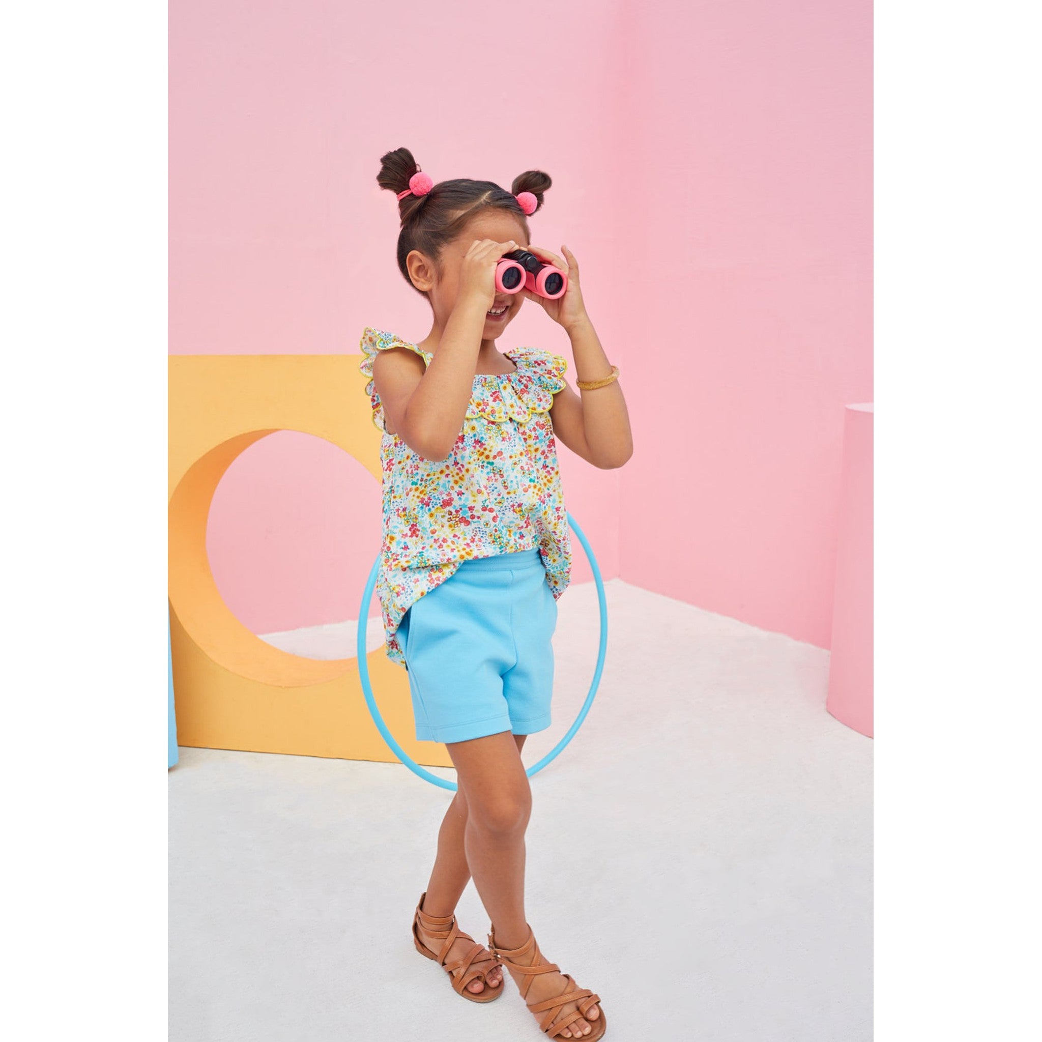 Flora Turquoise Short Set