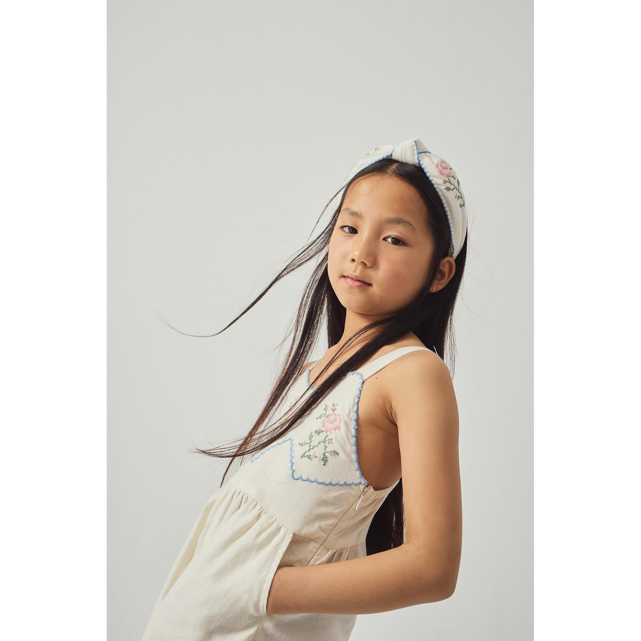 JILL PLAYSUIT WITH EMBROIDERED BIB