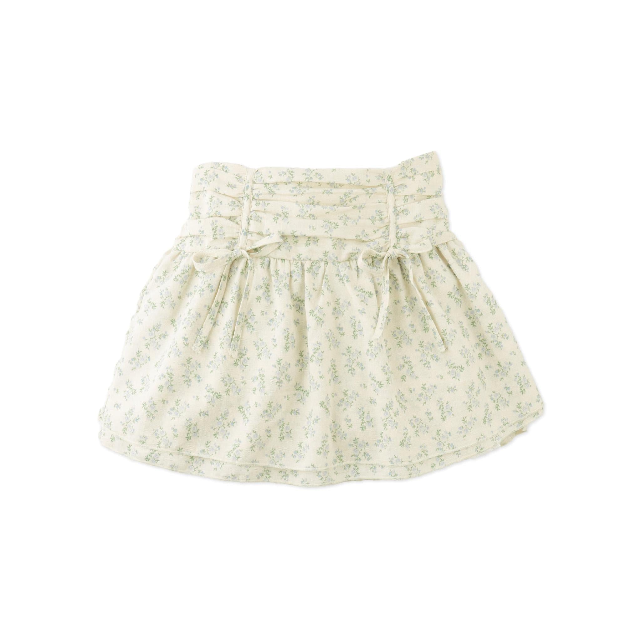 AMBESSA STRAPPY RUFFLED TOP & TIERED SKIRT SET