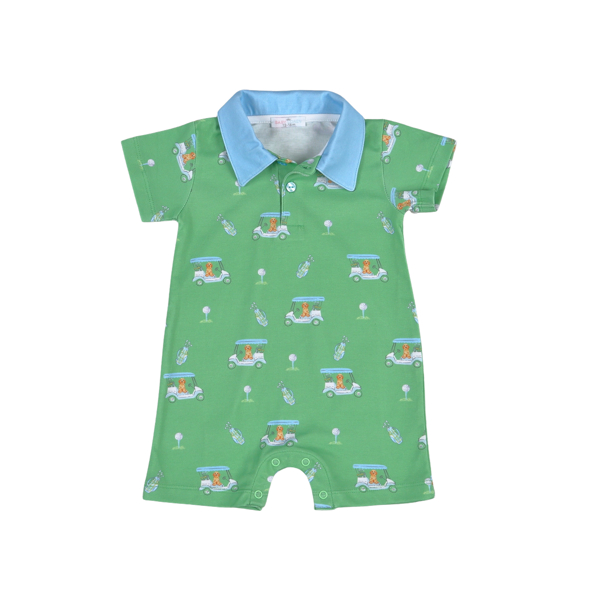 Golf Buddies Blue Romper