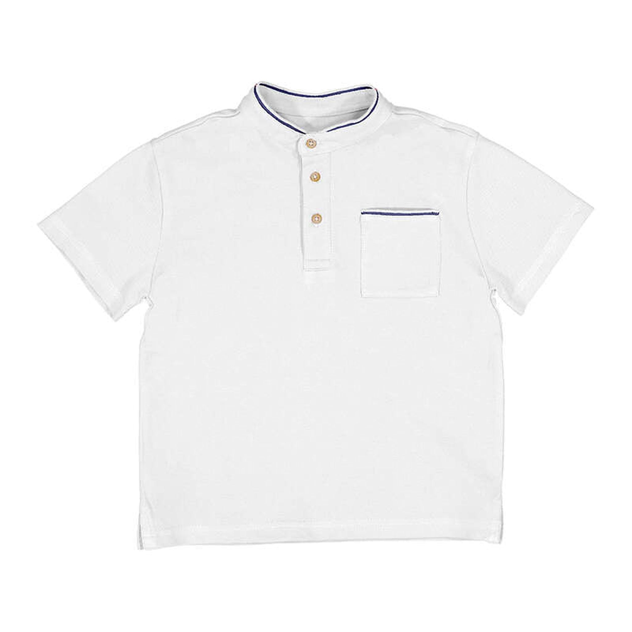 Mao Neck Polo Collar Contrast - Several Colors