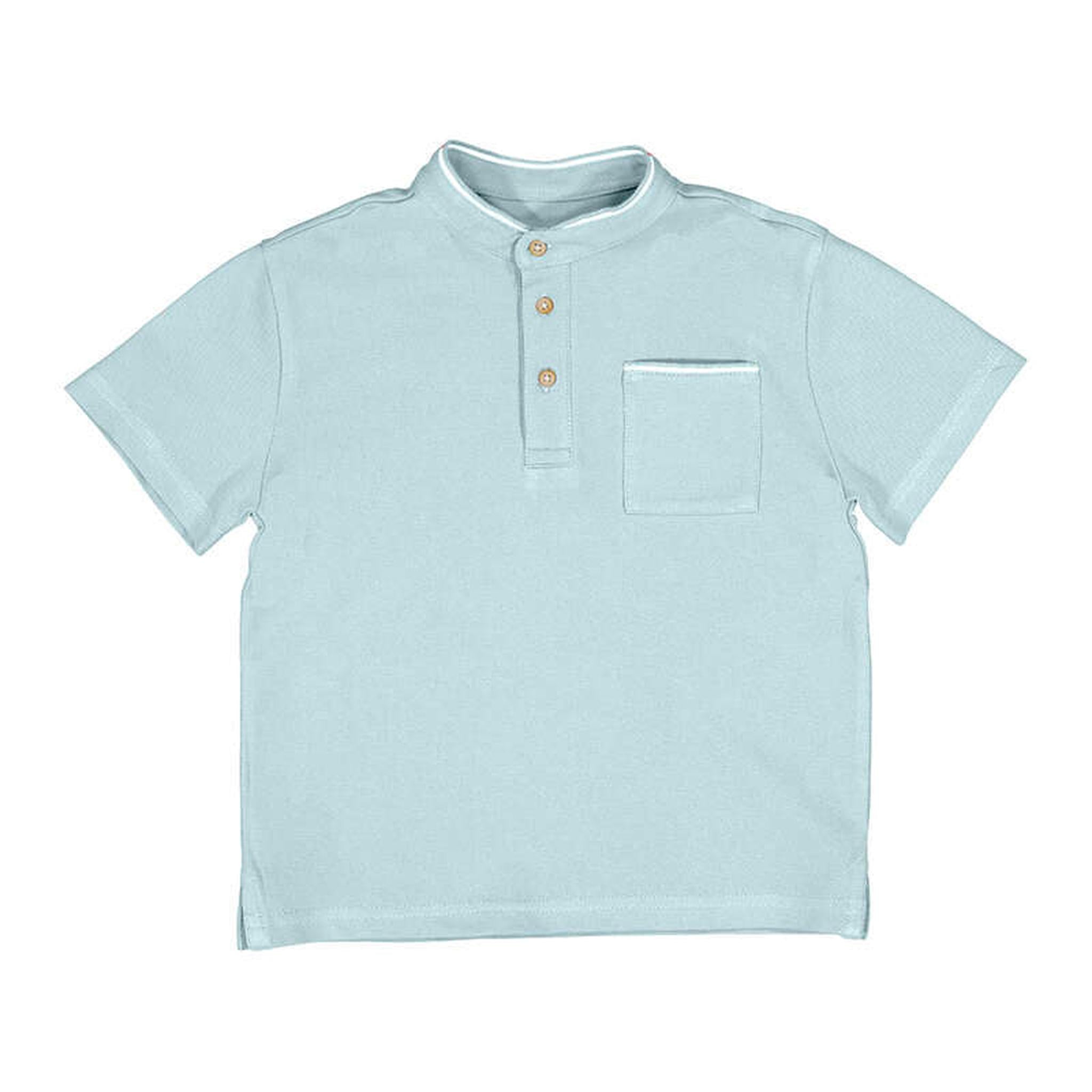 Mao Neck Polo Collar Contrast - Several Colors