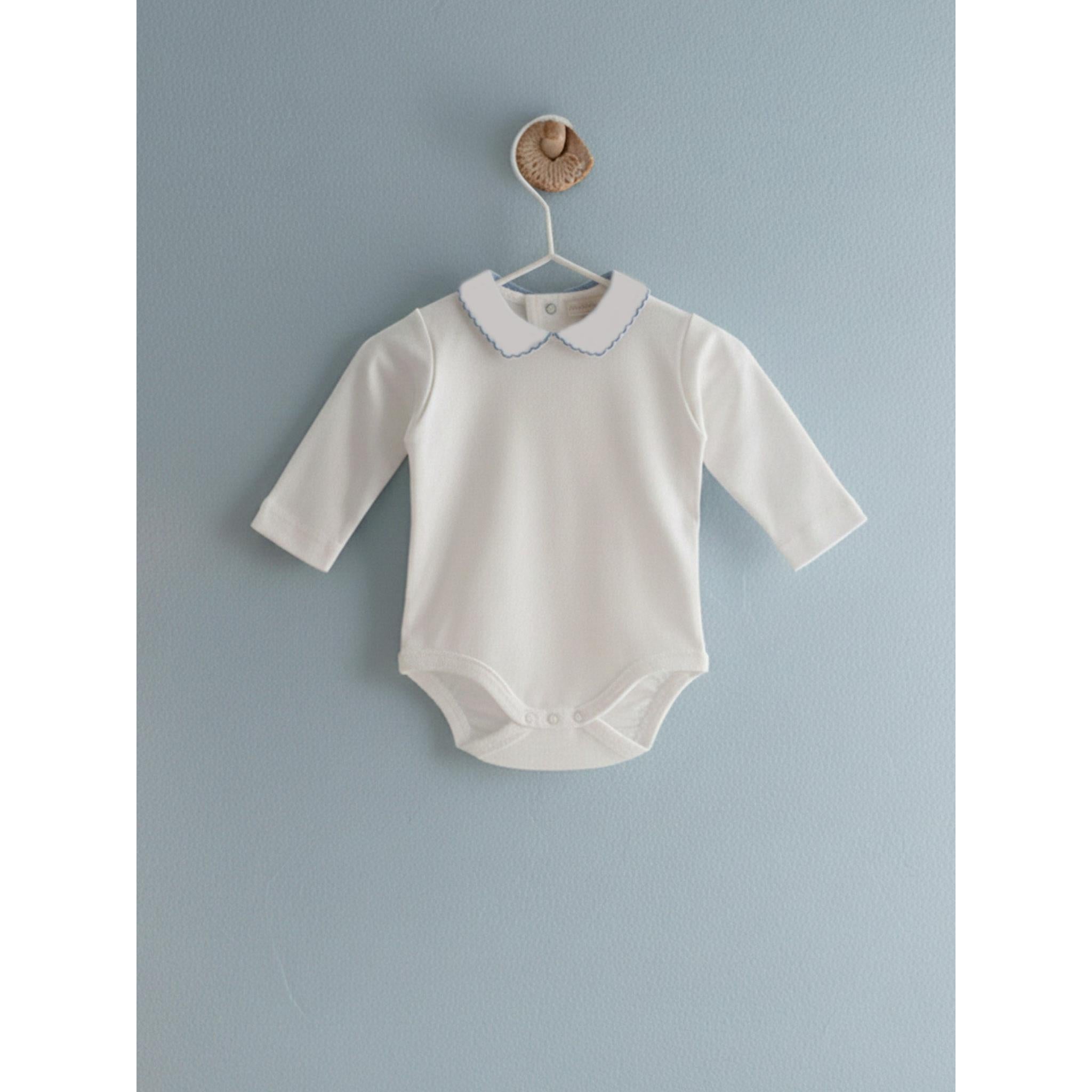 Long-sleeved V-neck bodysuit