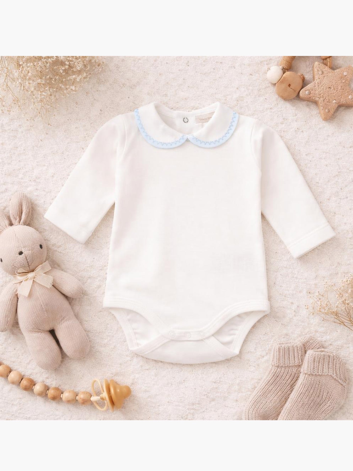 ZIGZAG Long-sleeved round neck bodysuit