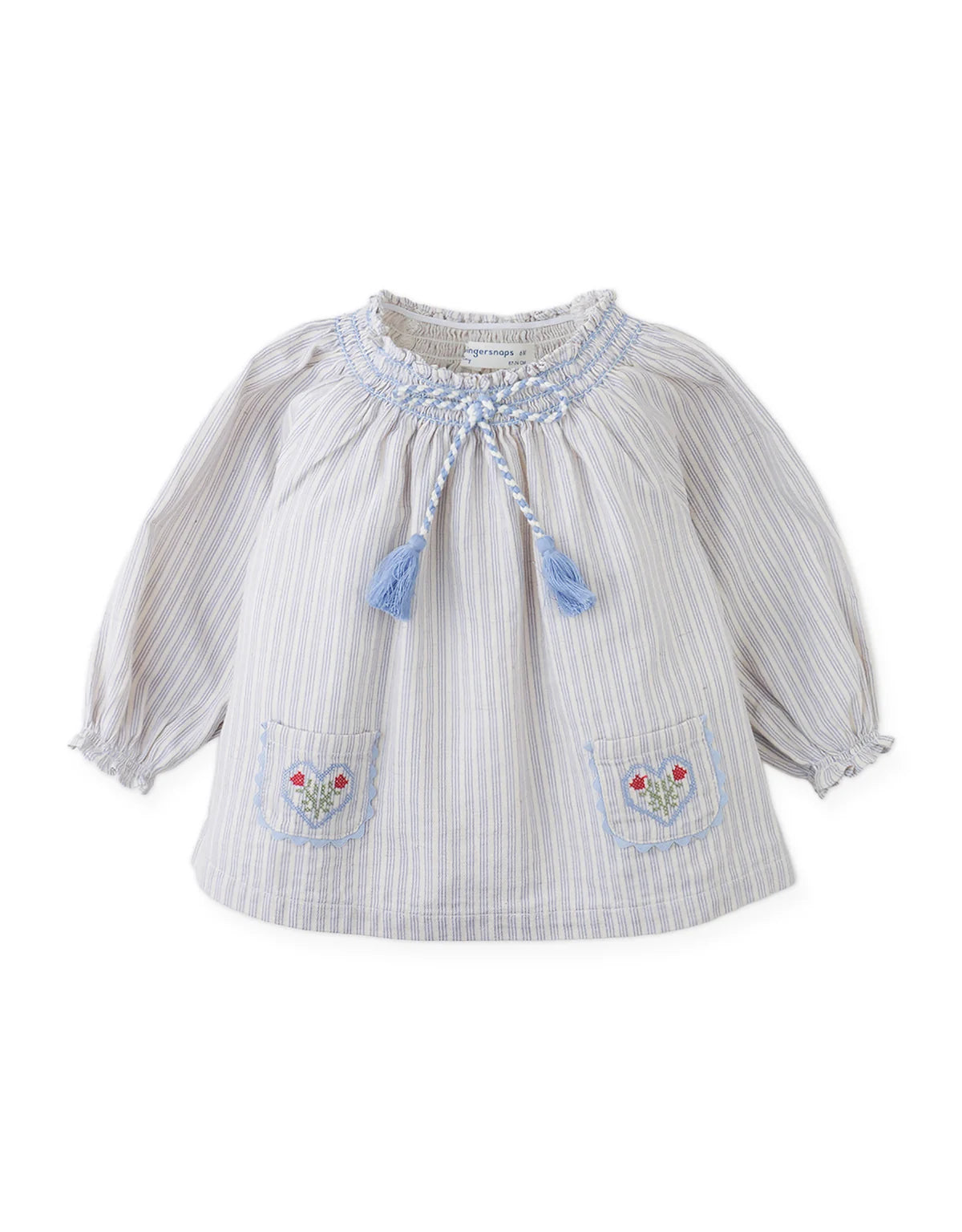 BABY RUTH STRIPED BLOUSE WITH CORDUROY PANT SET