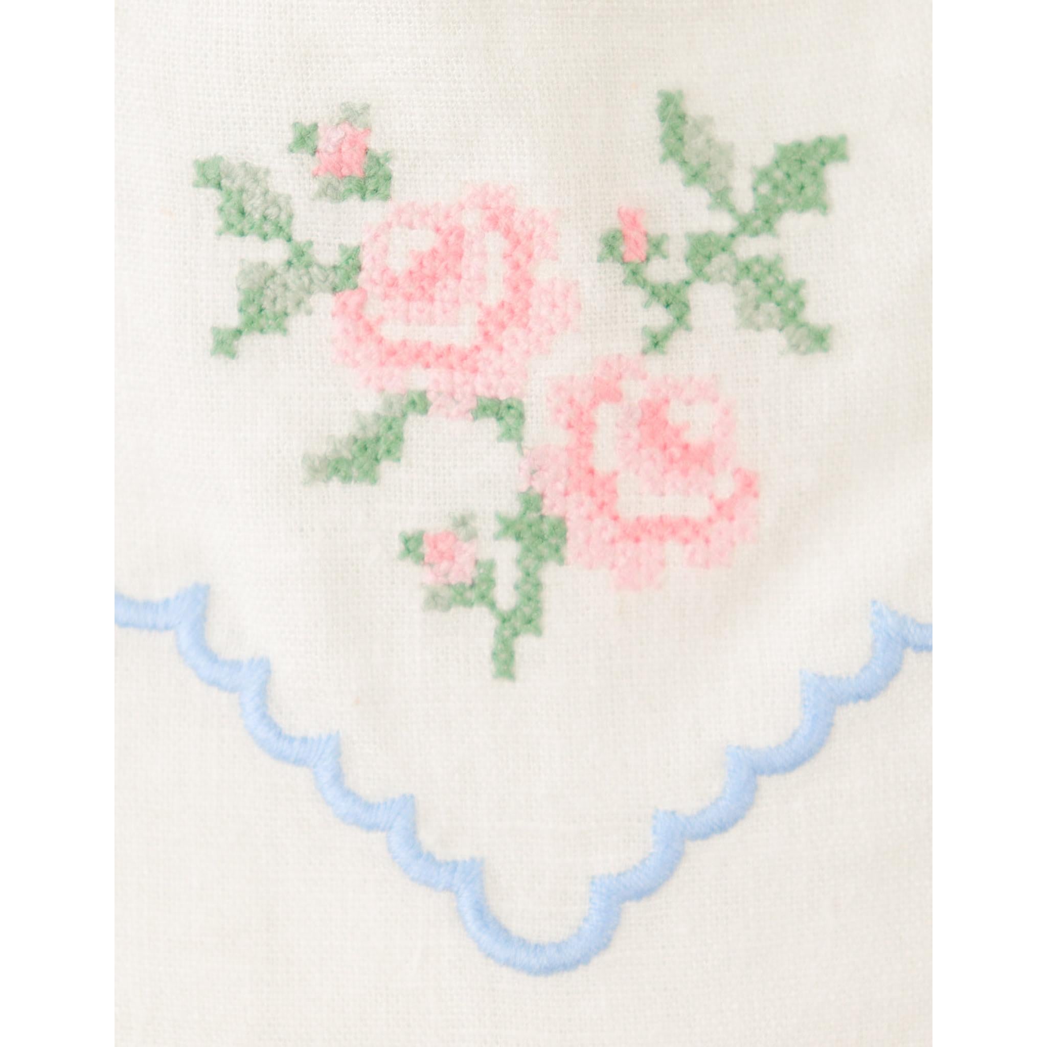 JILL PLAYSUIT WITH EMBROIDERED BIB