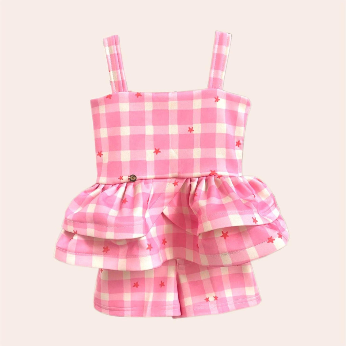 Paula Short Set - Pink Stars