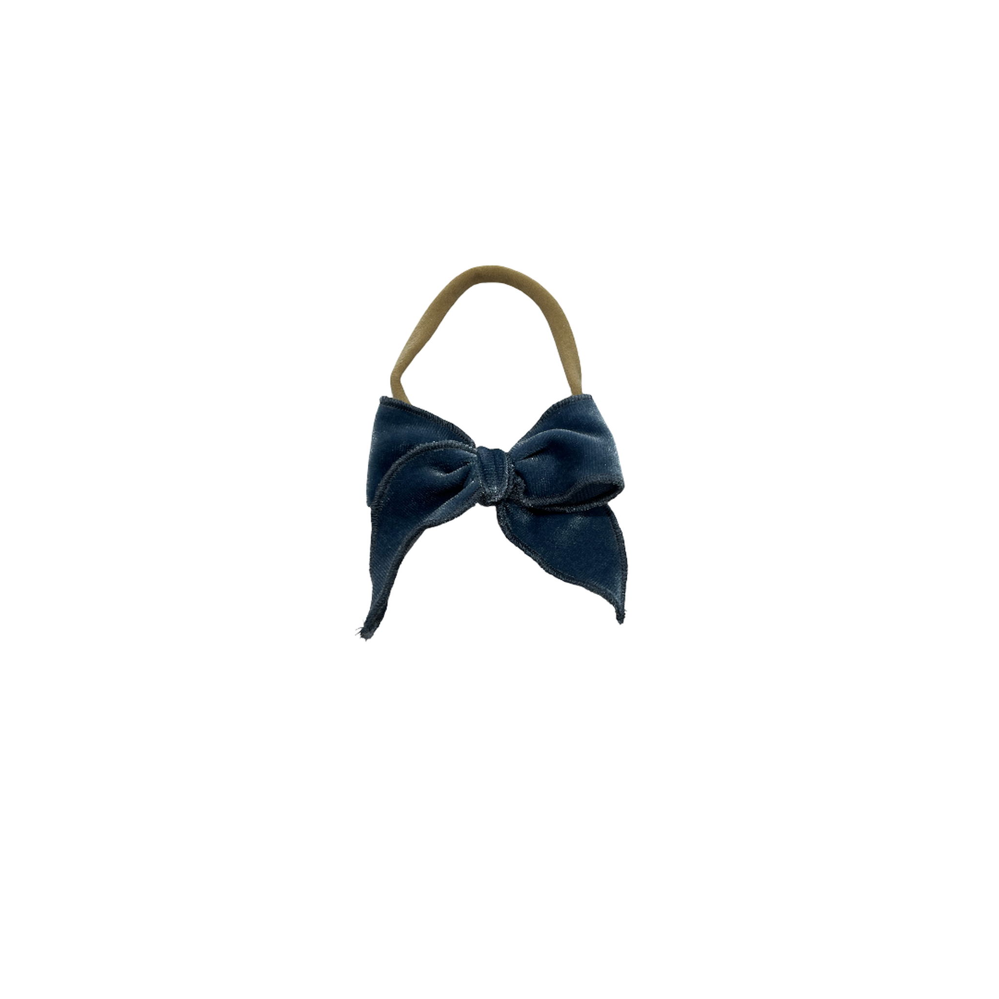 Velvet Fay Small Bow Headband- Several Colors