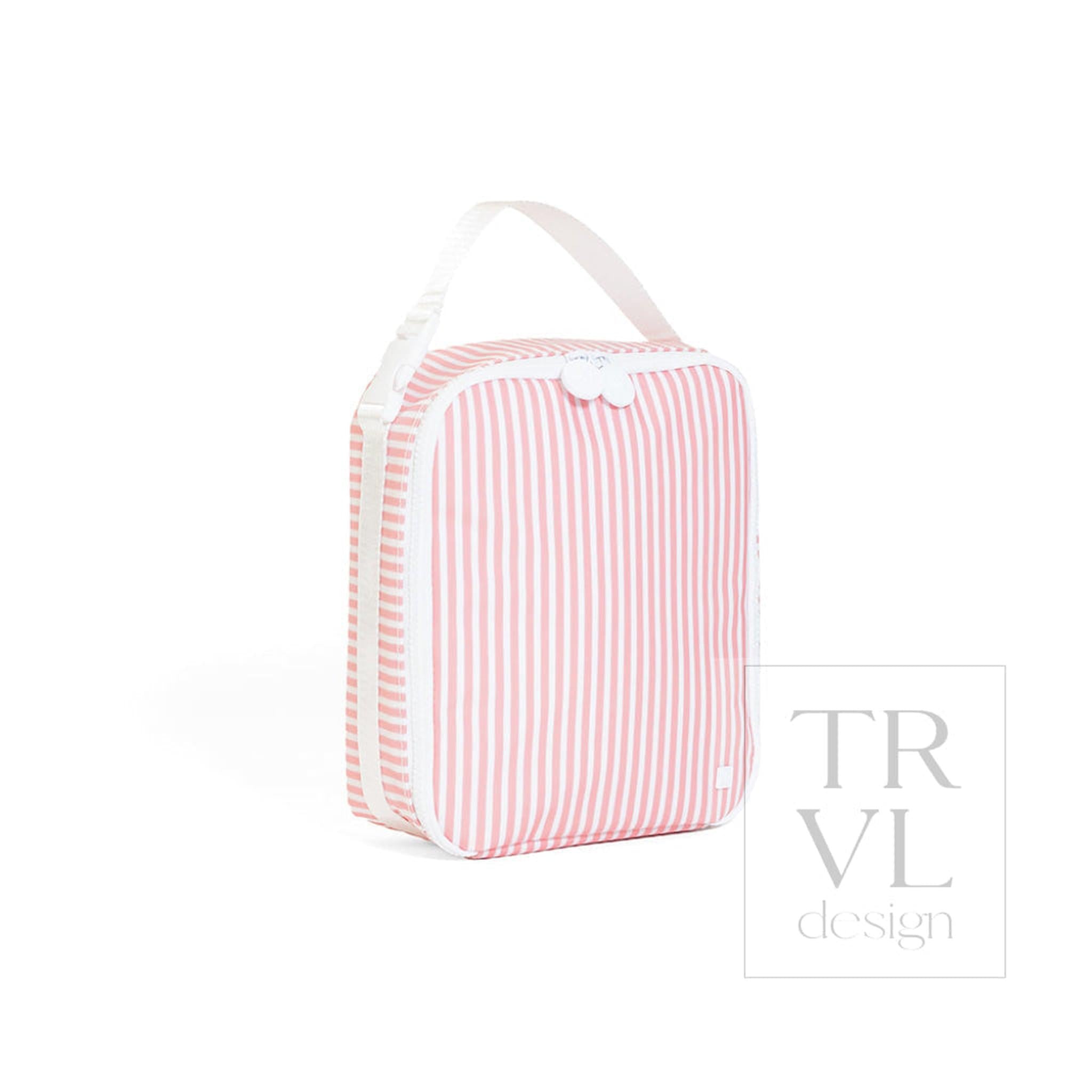 Insulated Lunch Bag - Pilcro Stripes Dusty Rose
